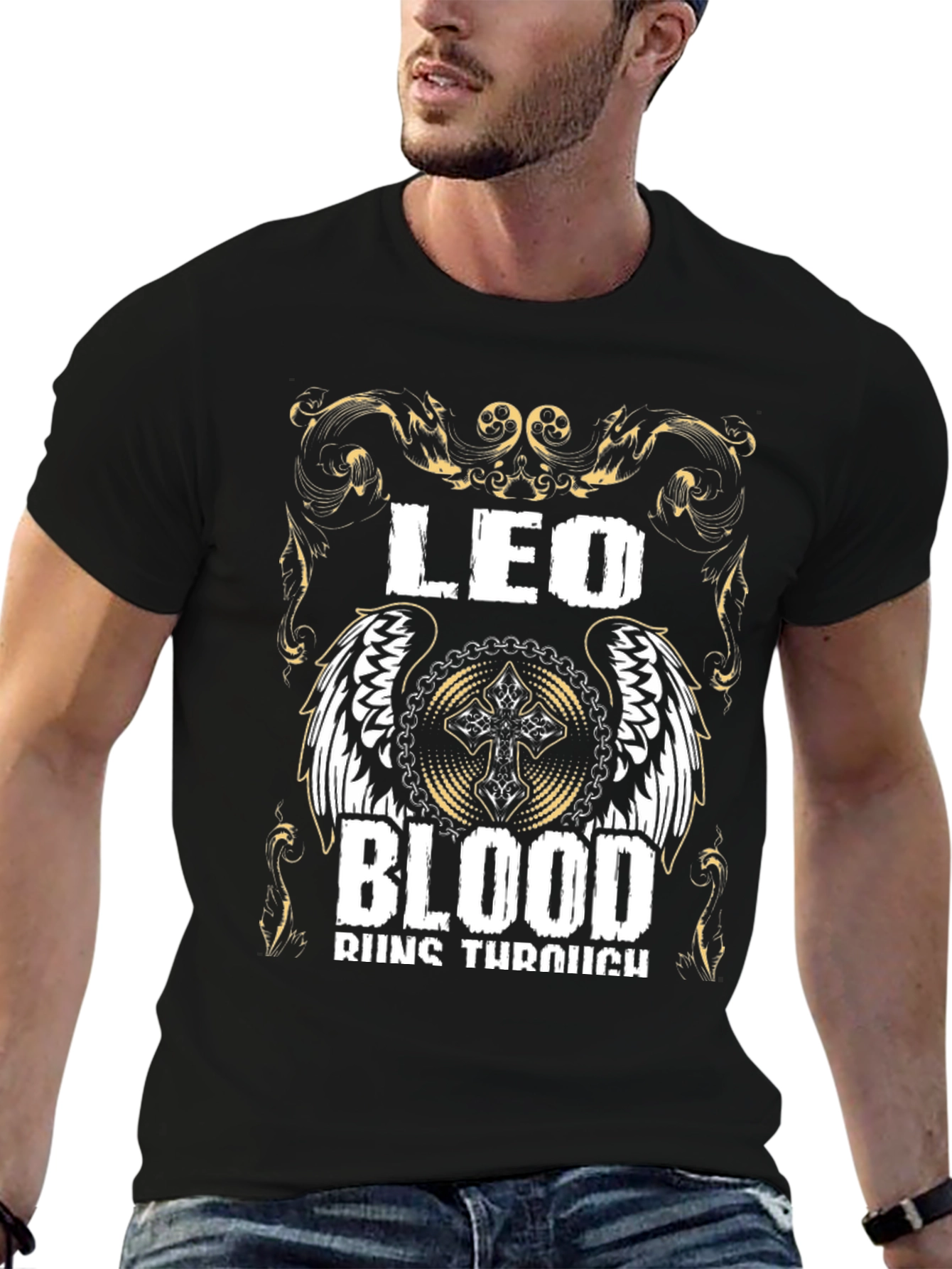 Leo Blood Runs Through T-Shirt - Zodiac Pride