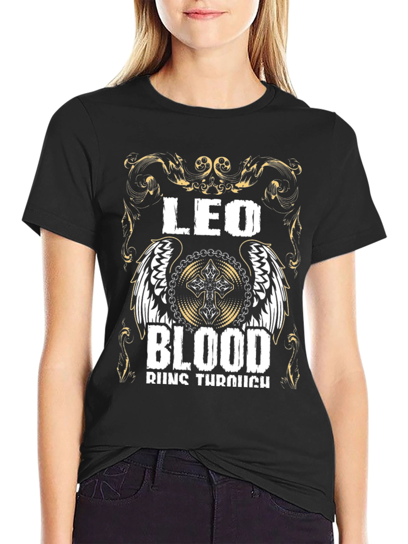 Leo Blood Runs Through T-Shirt - Zodiac Pride