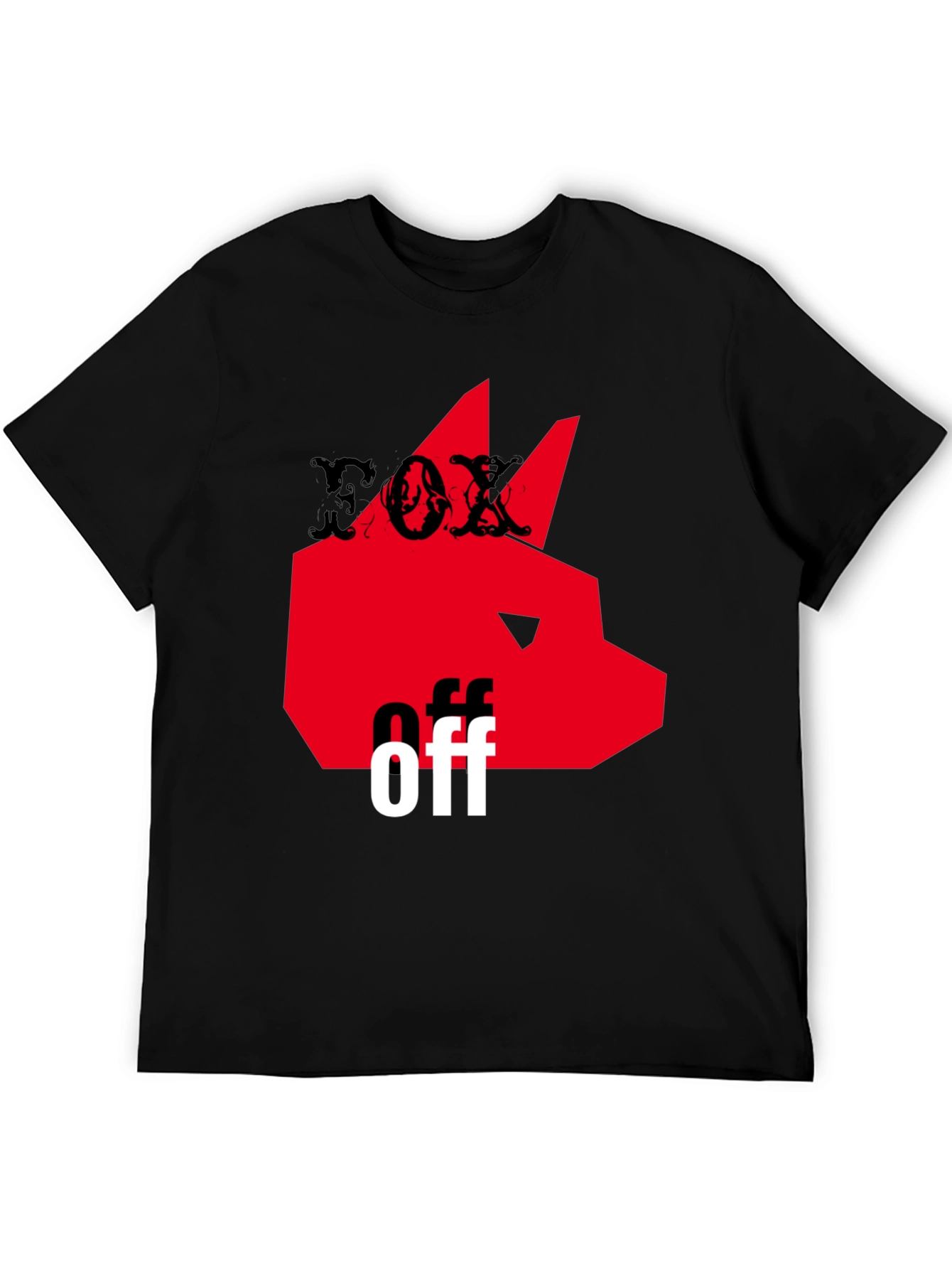 Fox Off Graphic Tee - Mens Black T-Shirt