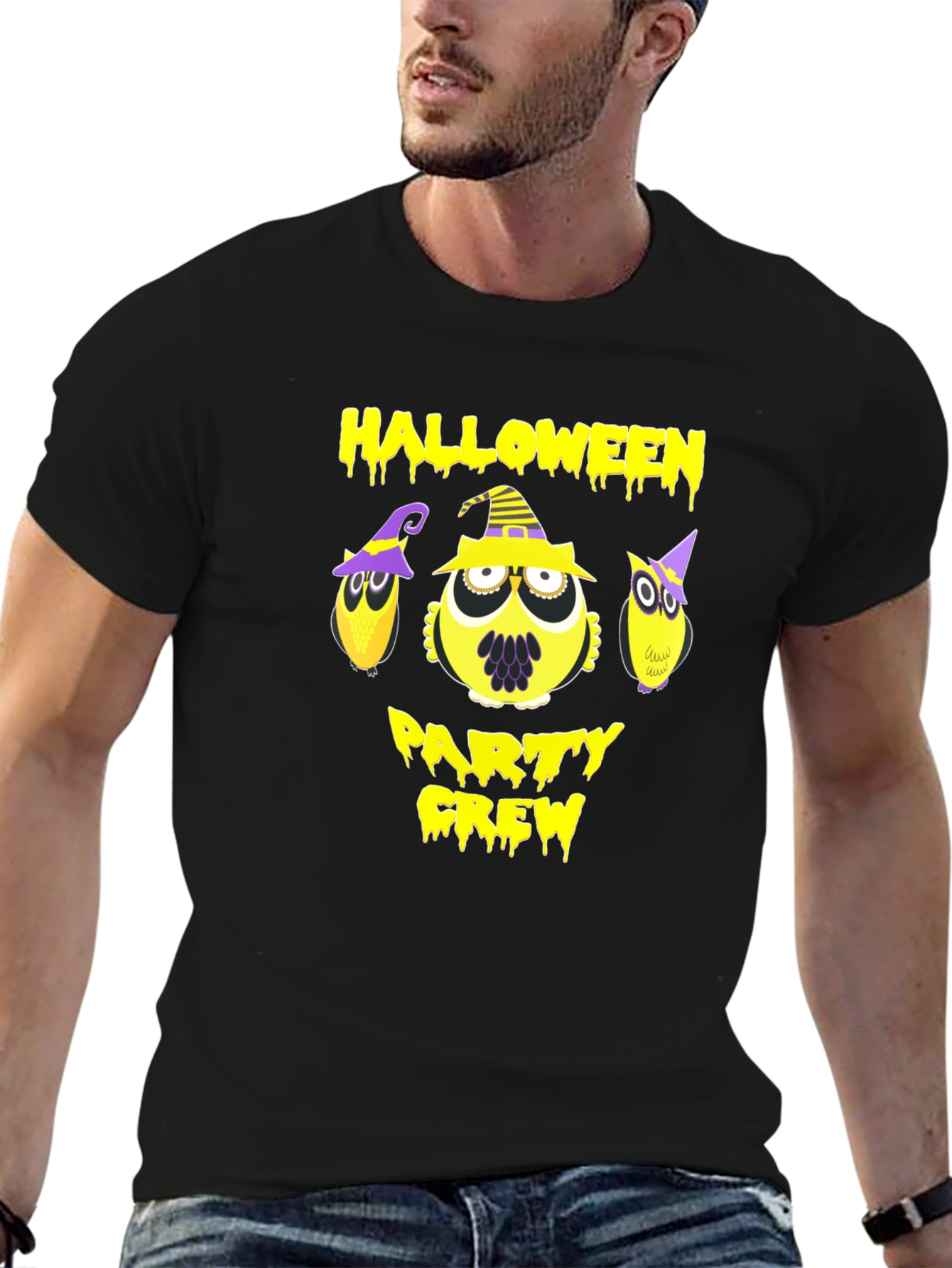 Halloween Party Crew Owl T-Shirt