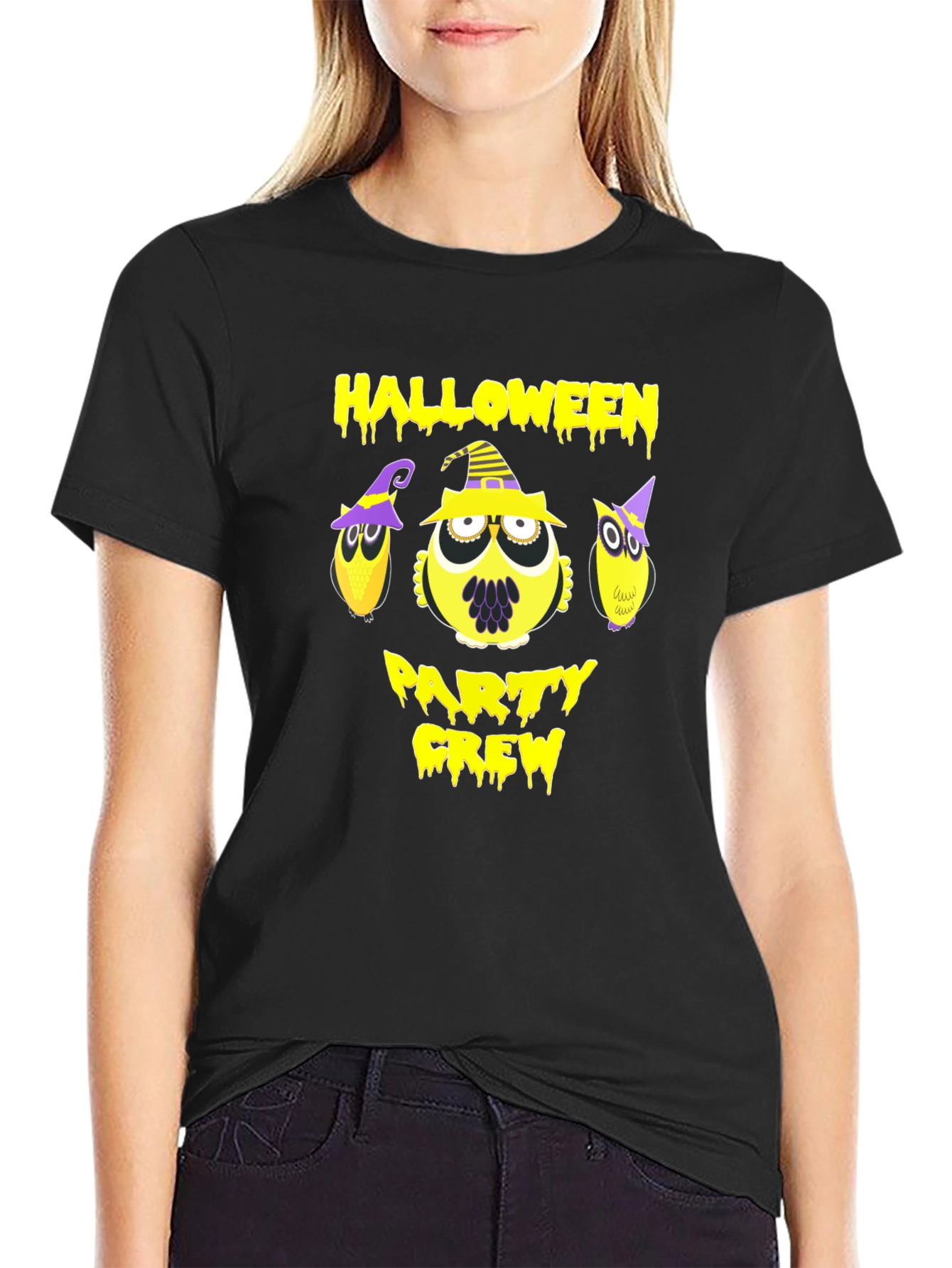 Halloween Party Crew Owl T-Shirt