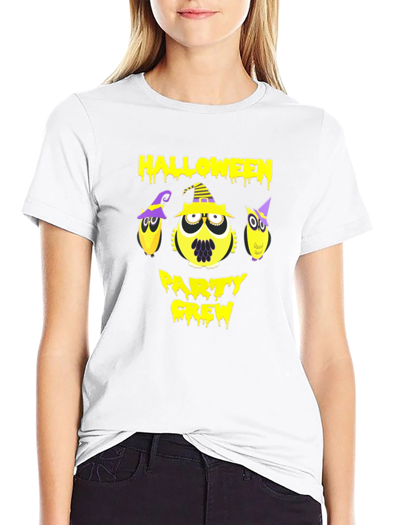 Halloween Party Crew Owl T-Shirt
