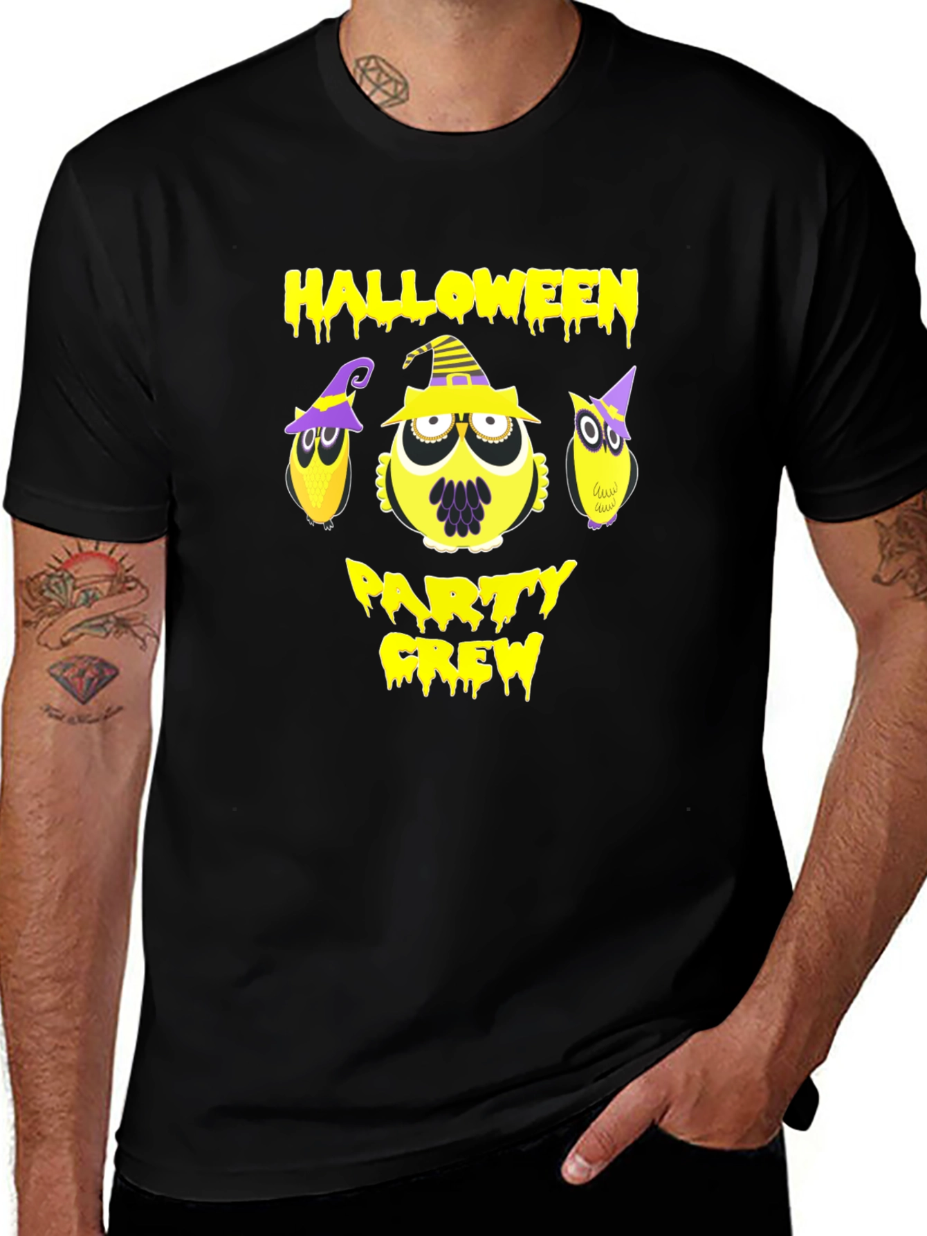 Halloween Party Crew Owl T-Shirt