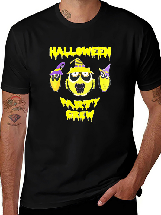 Halloween Party Crew Owl T-Shirt