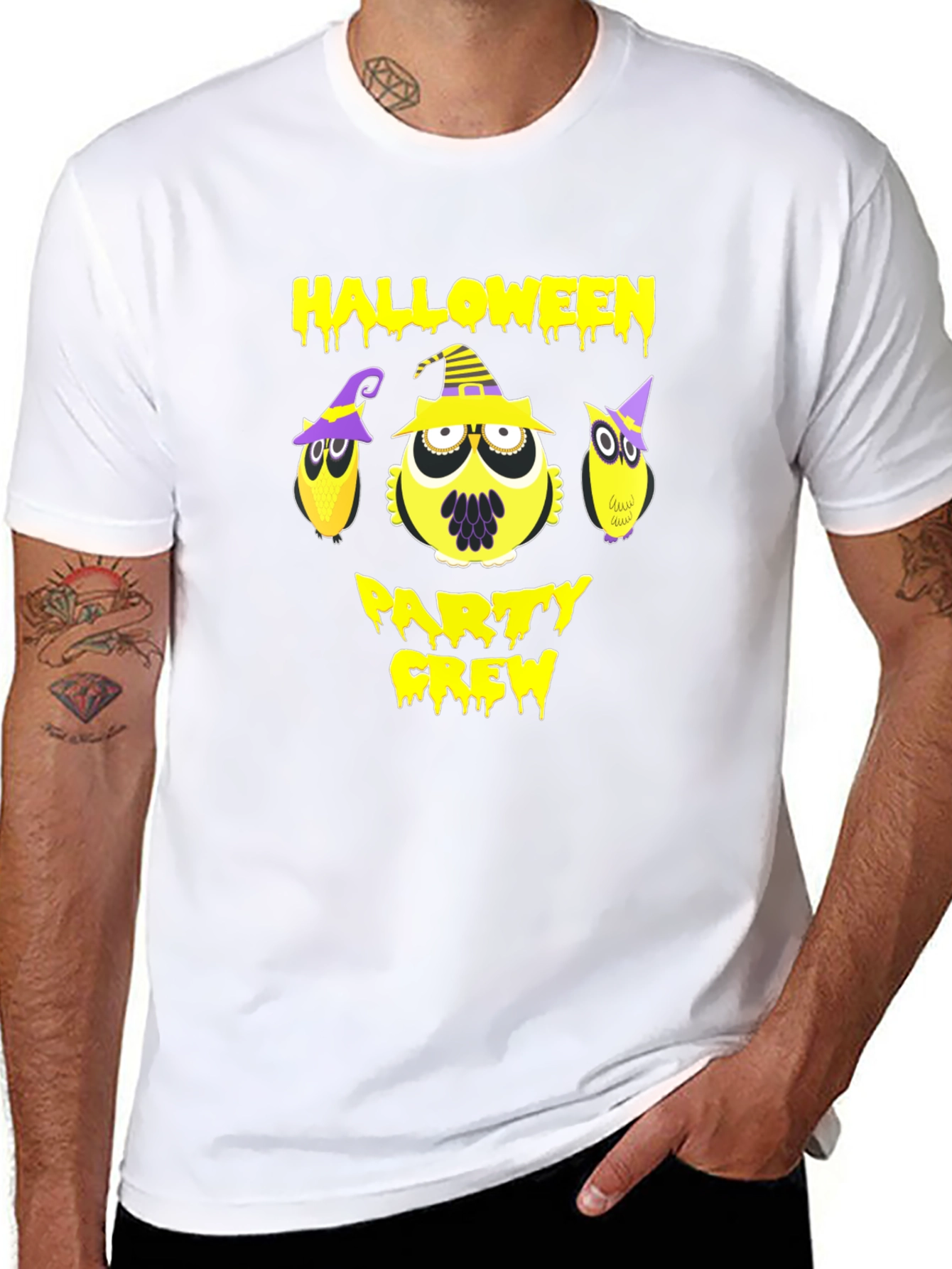 Halloween Party Crew Owl T-Shirt