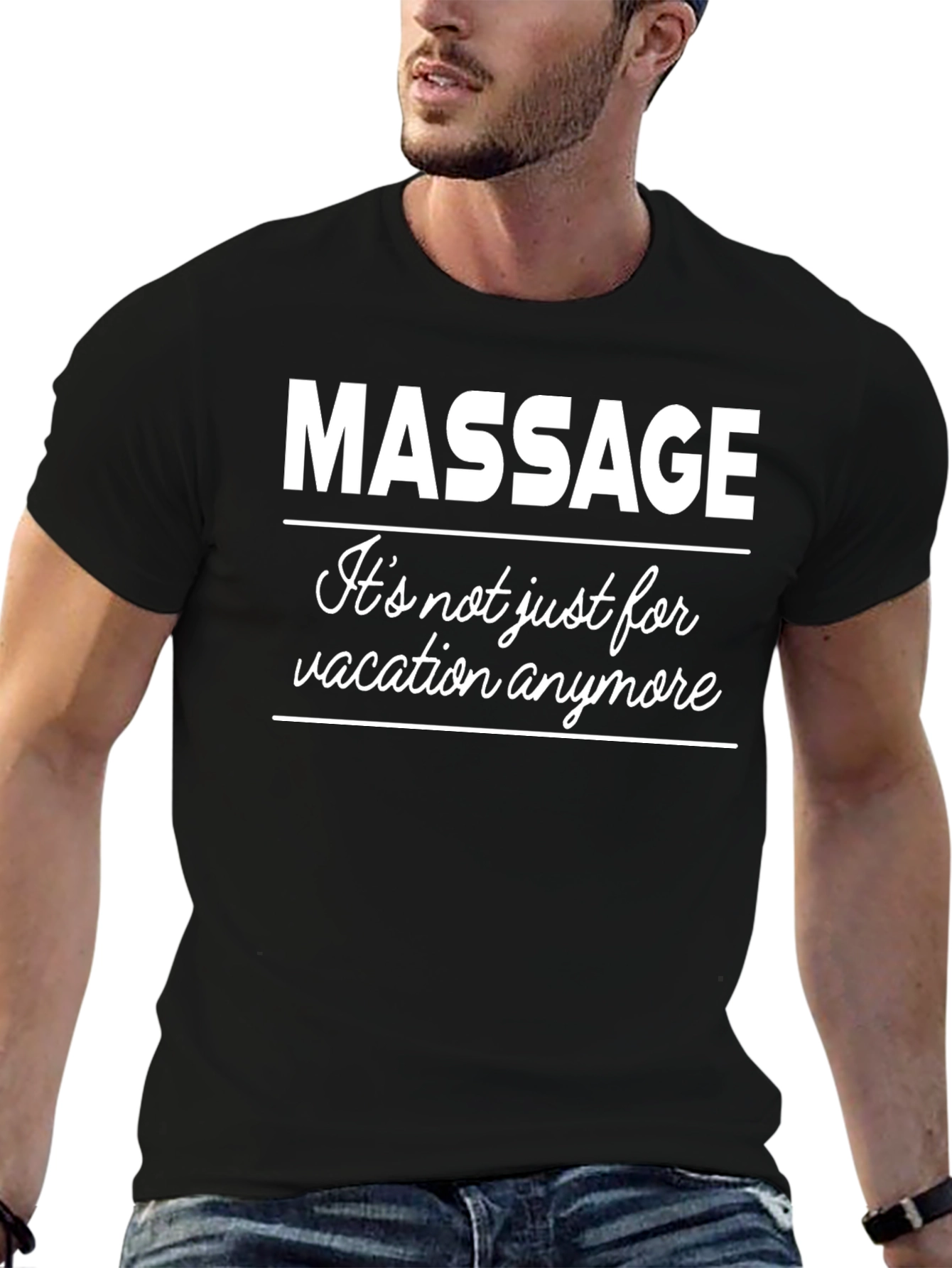 Massage Vacation T-Shirt - Funny Relaxation Tee
