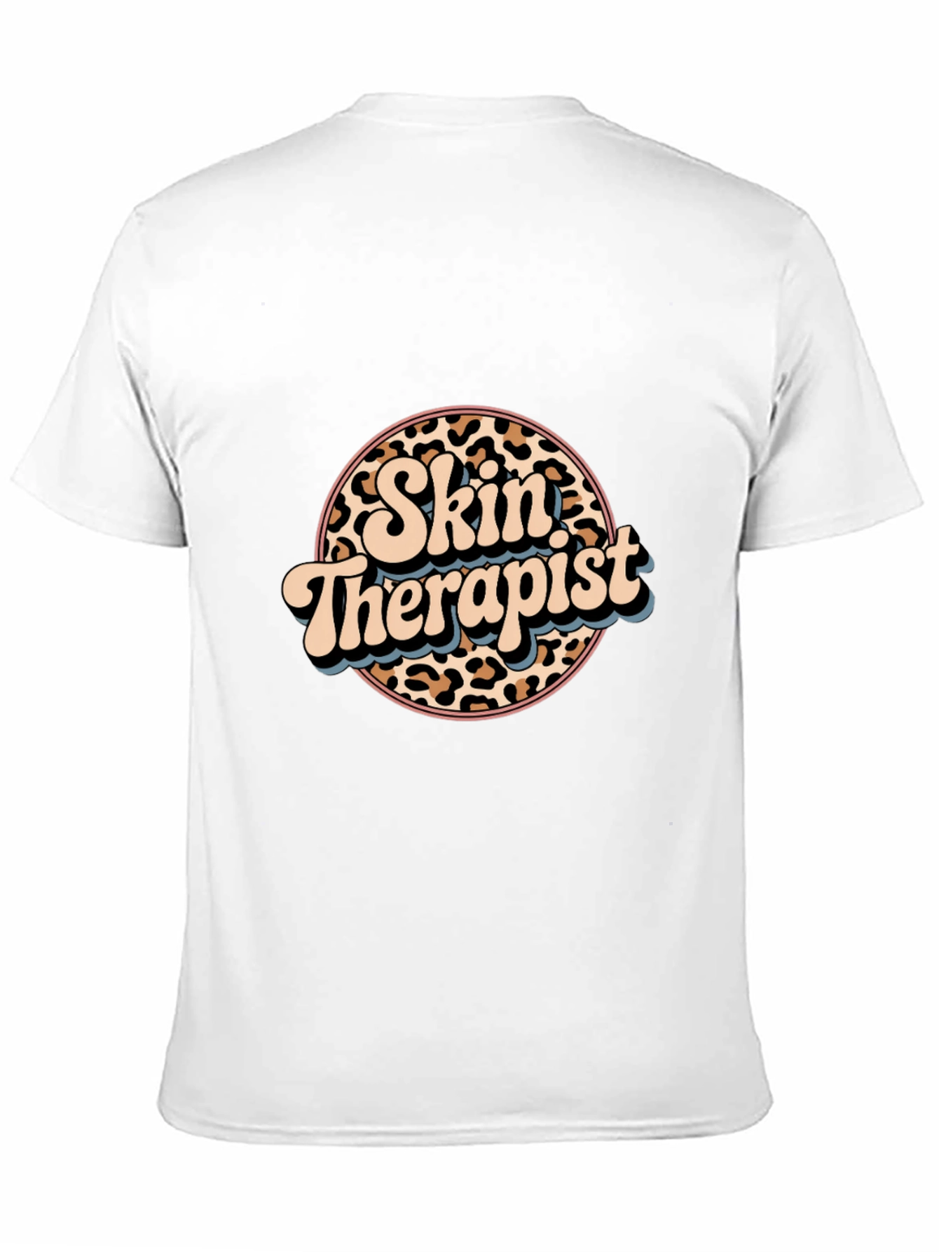 Skin Therapist Leopard Print Graphic Tee