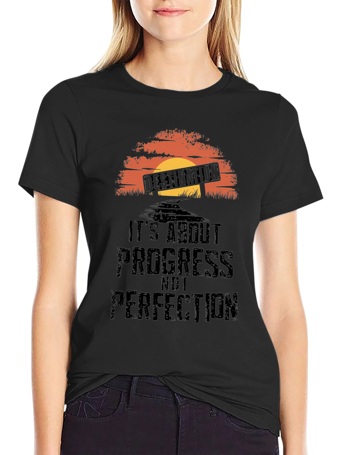 Destination Progress T-Shirt - Motivational Tee