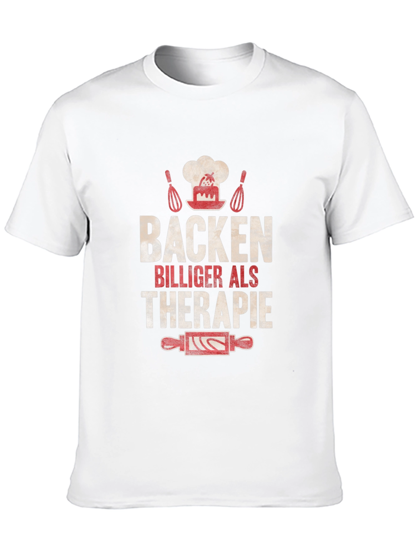 Baking Cheaper Than Therapy Black T-Shirt