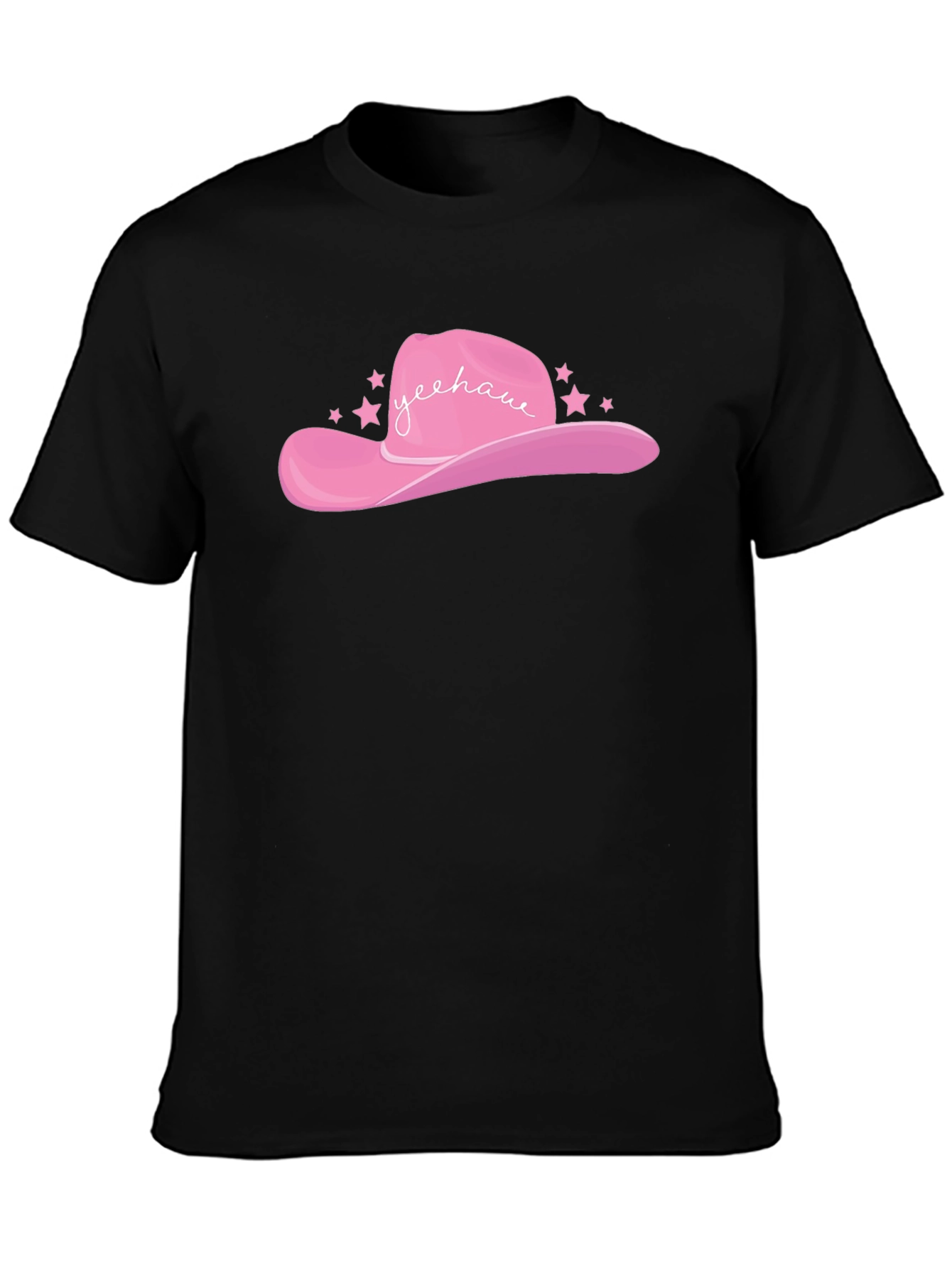 Pink Yeehaw Cowboy Hat Graphic Tee