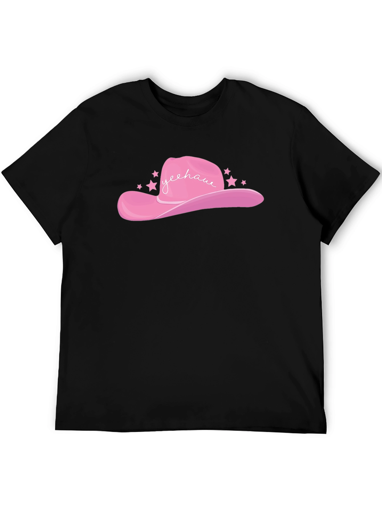 Pink Yeehaw Cowboy Hat Graphic Tee