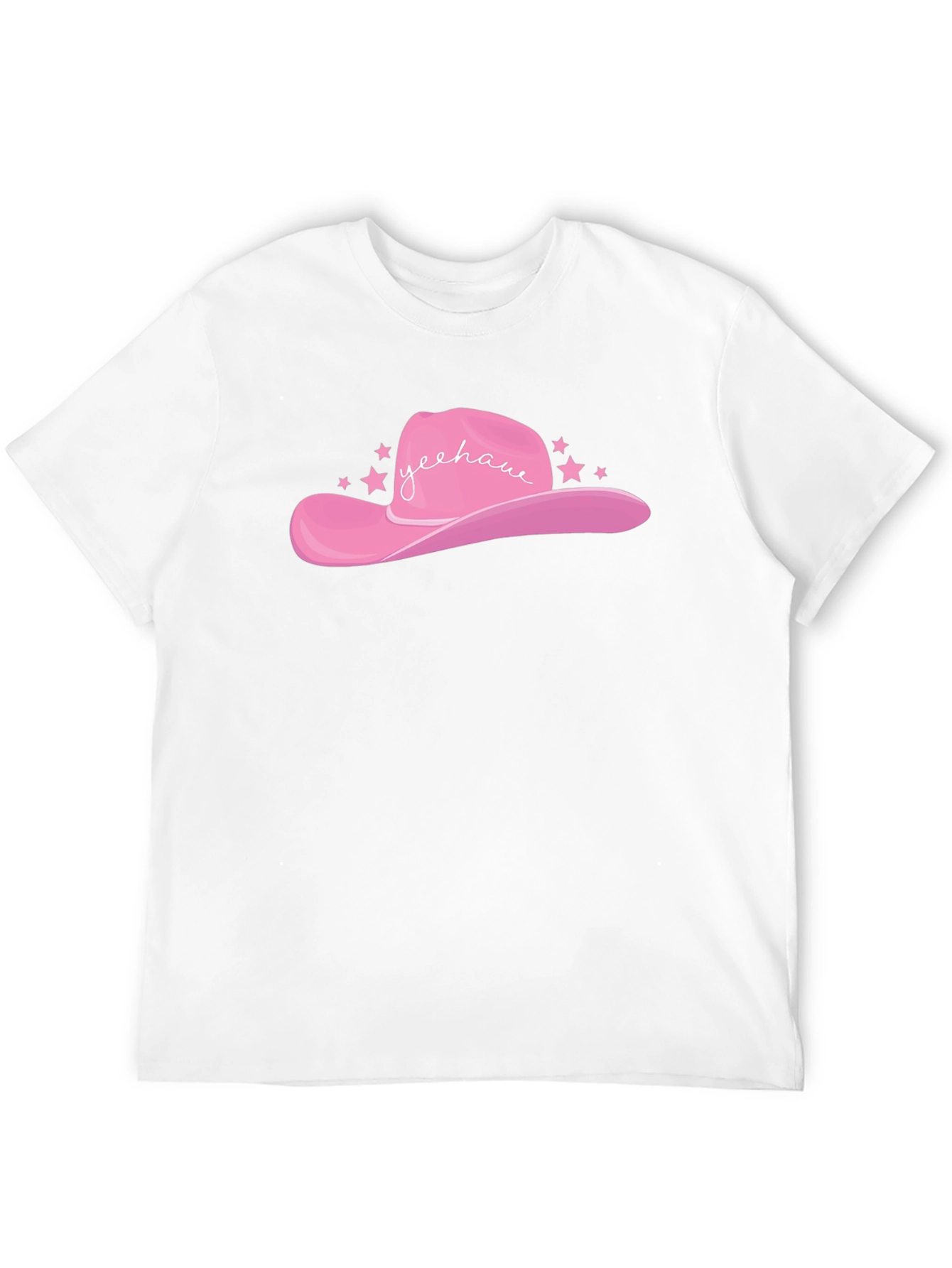 Pink Yeehaw Cowboy Hat Graphic Tee