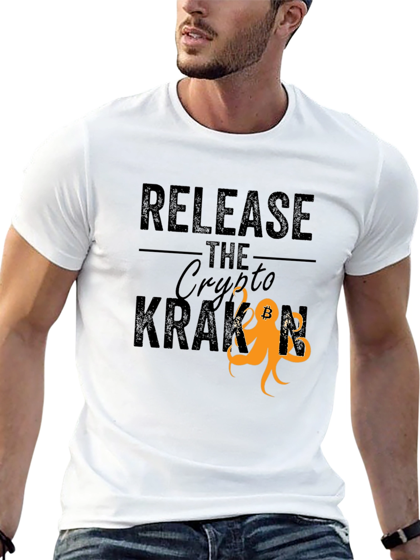 Release The Crypto Kraken Bitcoin T-Shirt