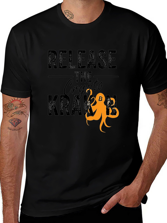 Release The Crypto Kraken Bitcoin T-Shirt