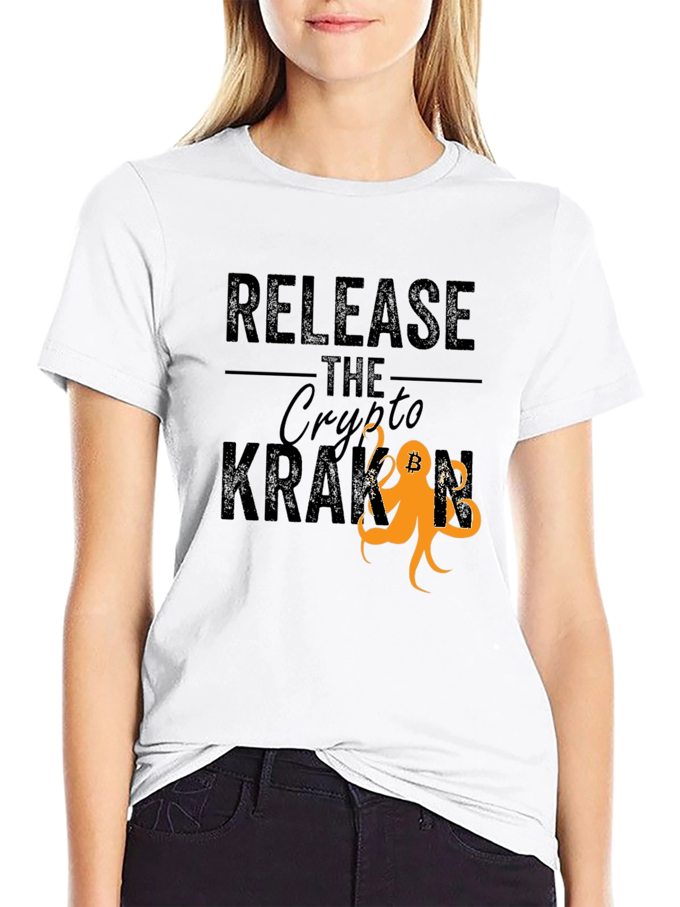 Release The Crypto Kraken Bitcoin T-Shirt