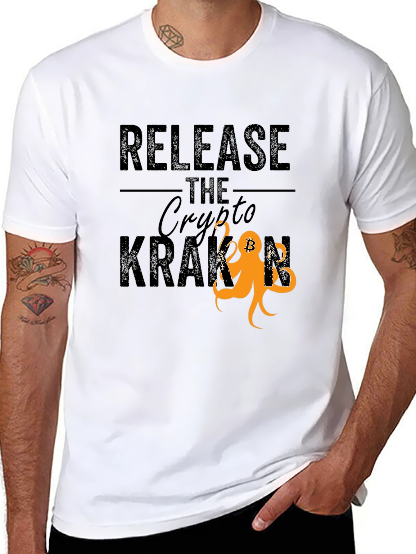 Release The Crypto Kraken Bitcoin T-Shirt