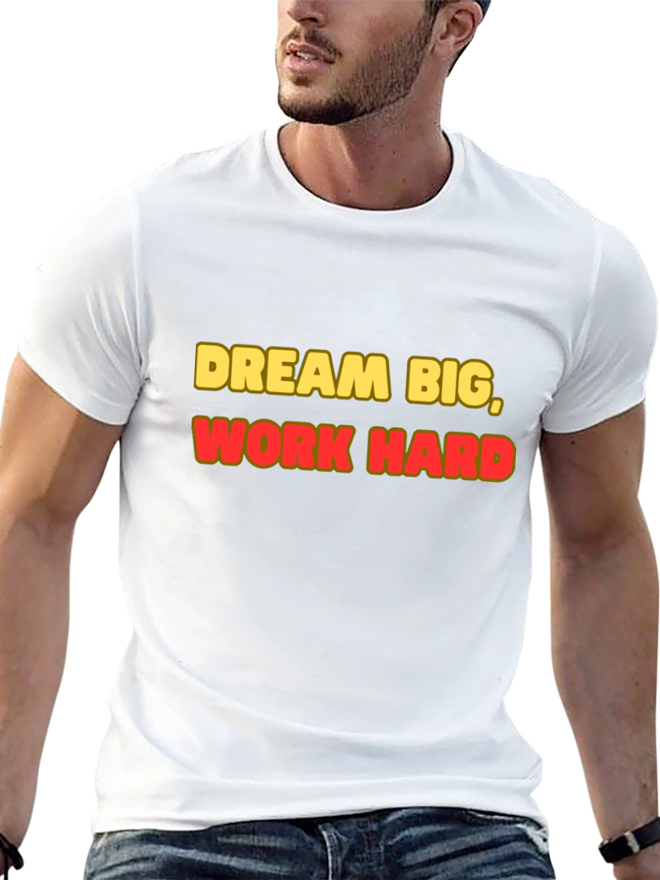 Dream Big Work Hard Black T-Shirt