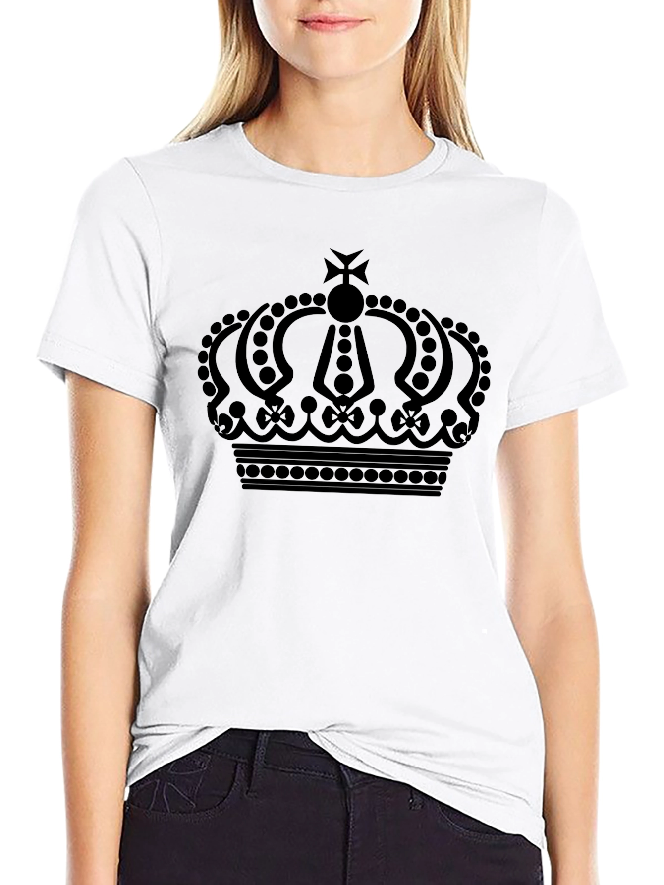 Kings Crown Graphic Tee - Stylish Black T-Shirt