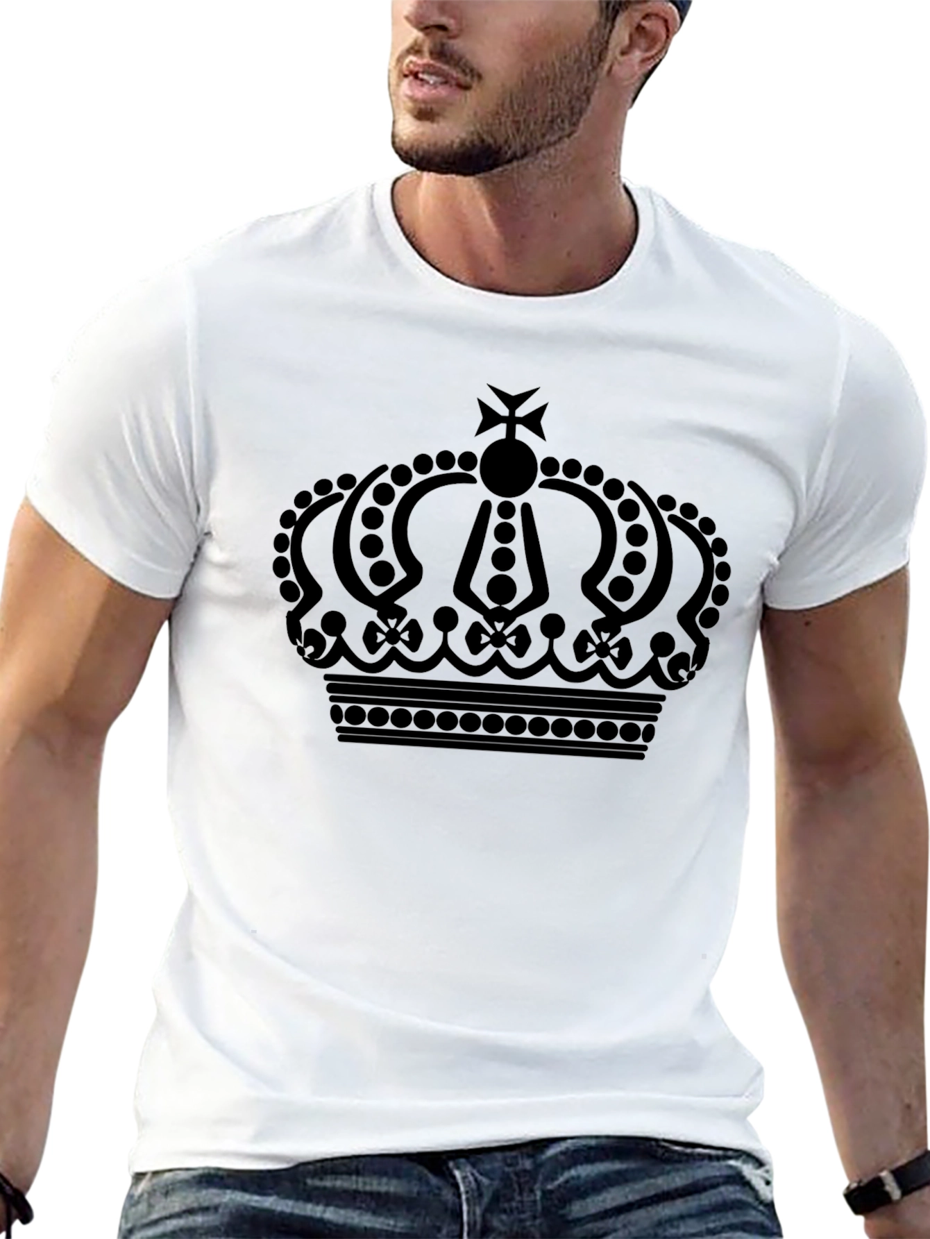 Kings Crown Graphic Tee - Stylish Black T-Shirt
