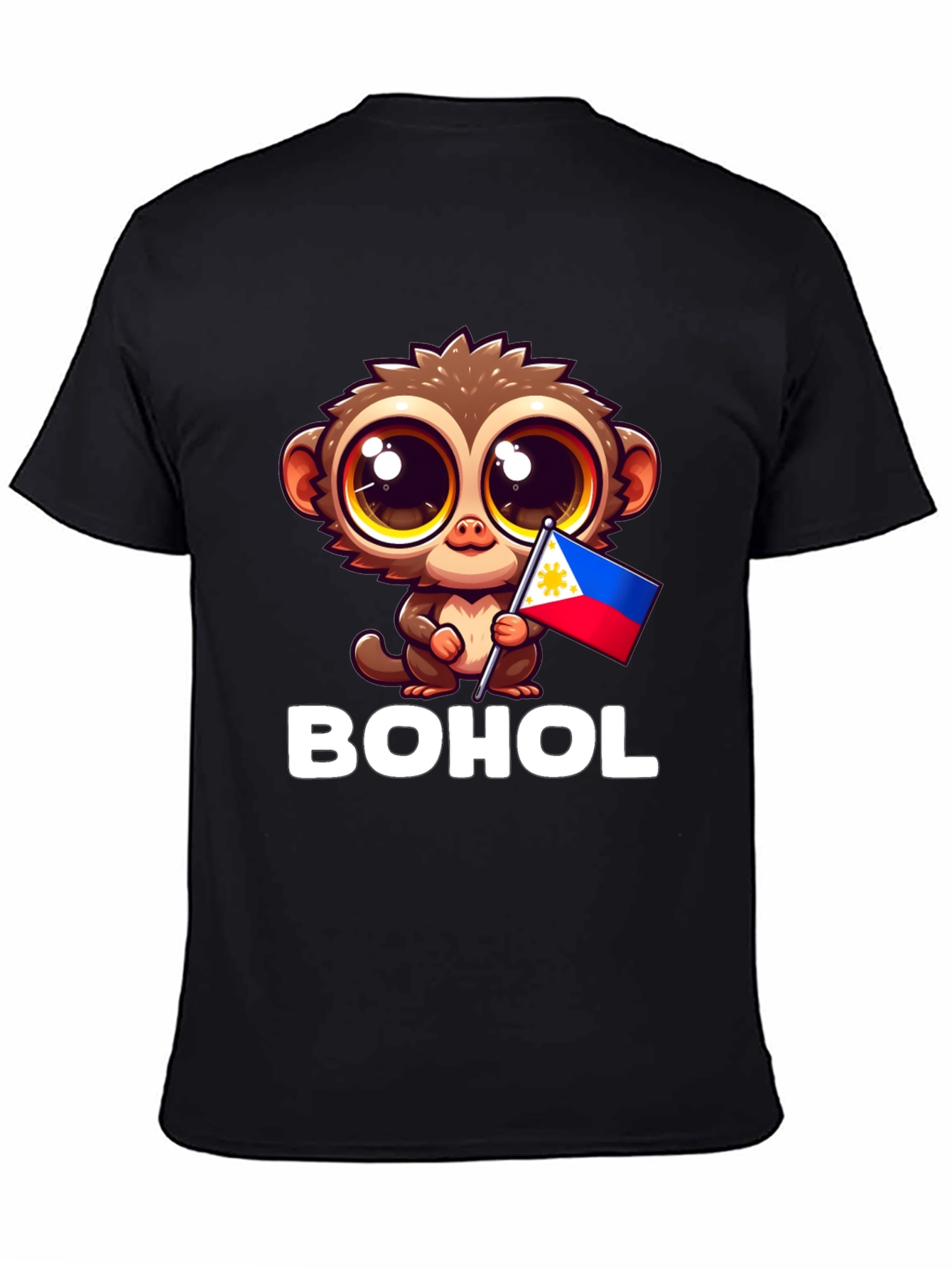 Bohol Tarsier Philippines Flag Graphic Tee