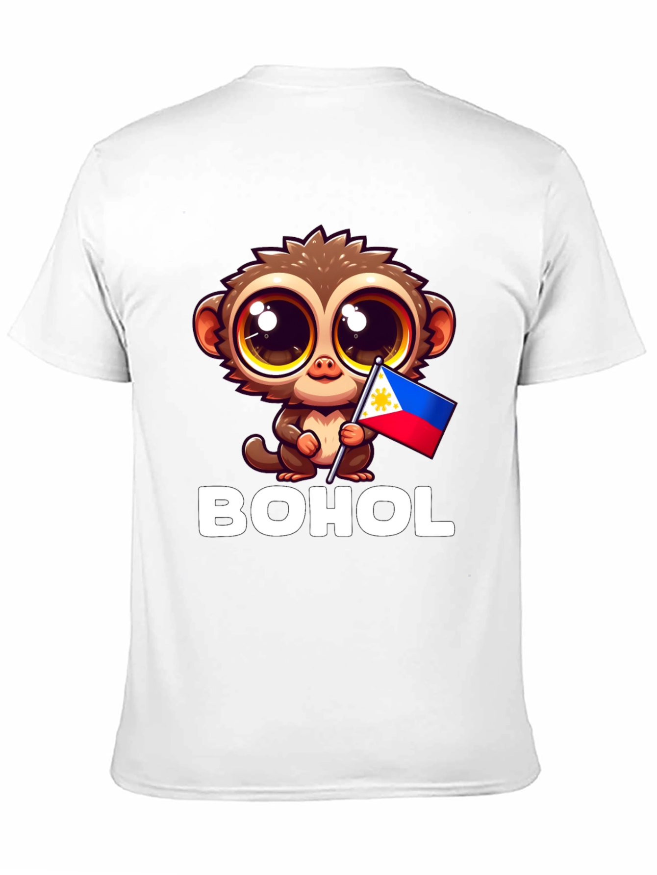 Bohol Tarsier Philippines Flag Graphic Tee