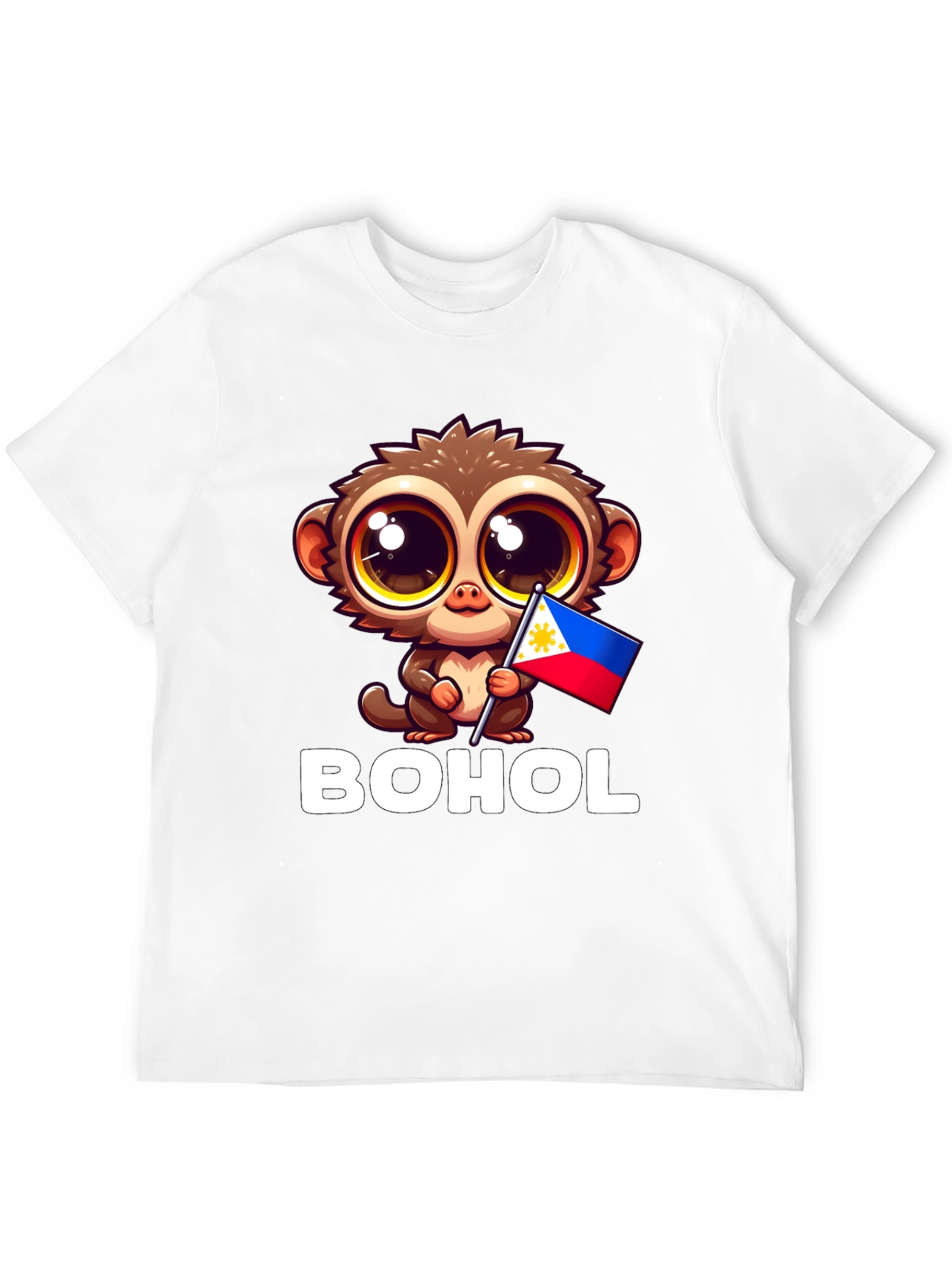 Bohol Tarsier Philippines Flag Graphic Tee