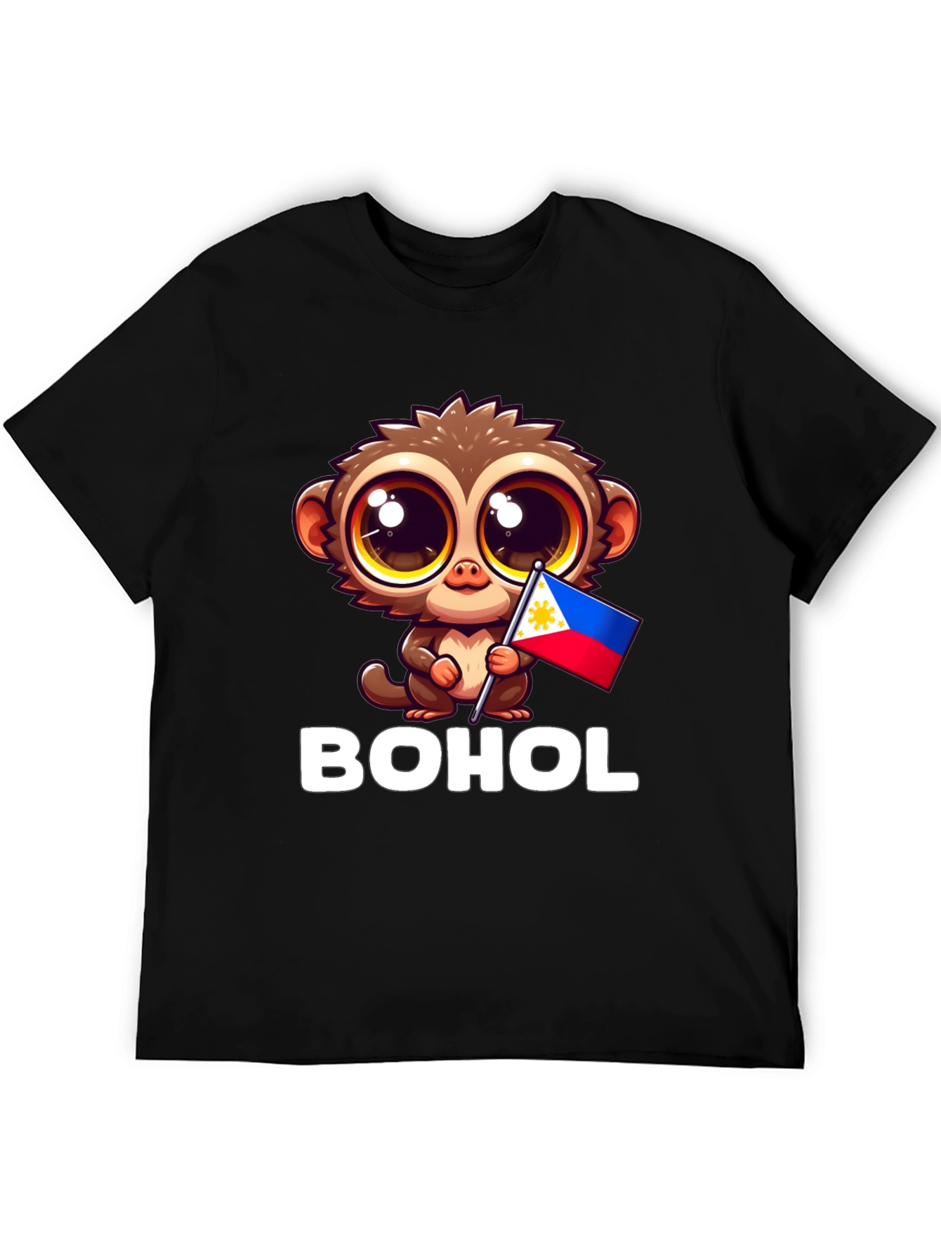 Bohol Tarsier Philippines Flag Graphic Tee