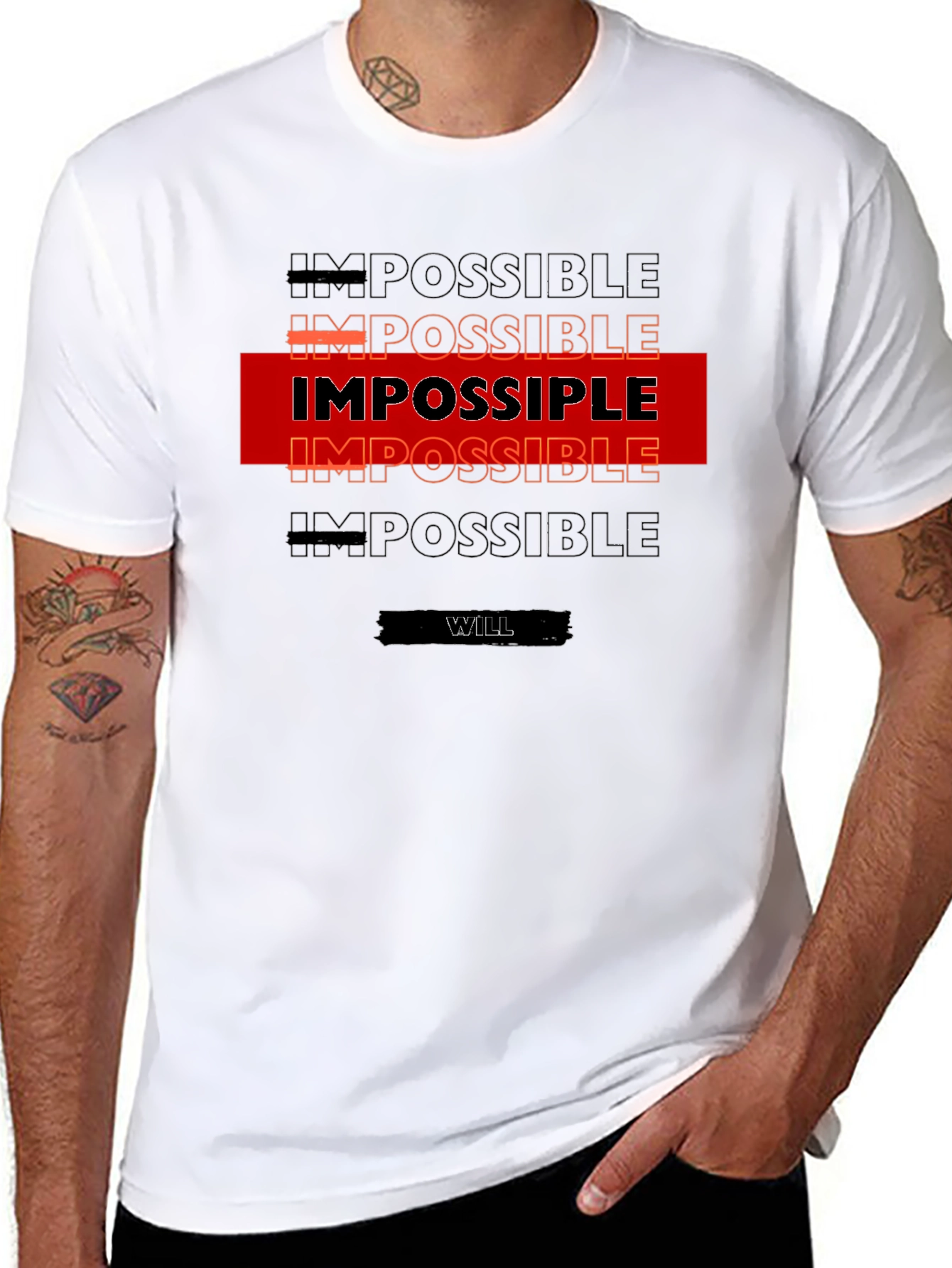 Impossible is Nothing T-Shirt - Motivational Design