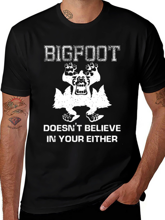 Bigfoot Believer Graphic Tee - Black