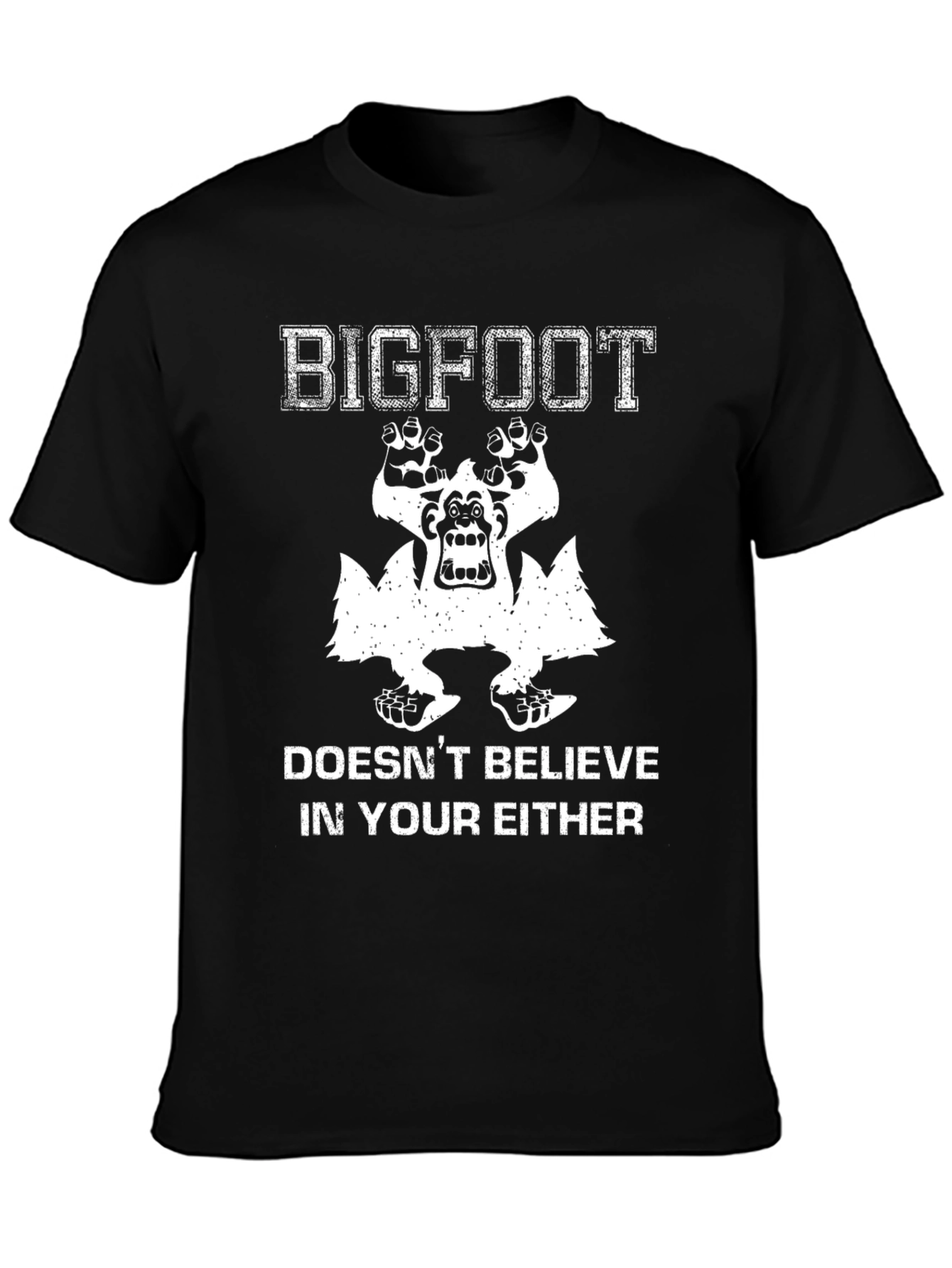 Bigfoot Believer Graphic Tee - Black