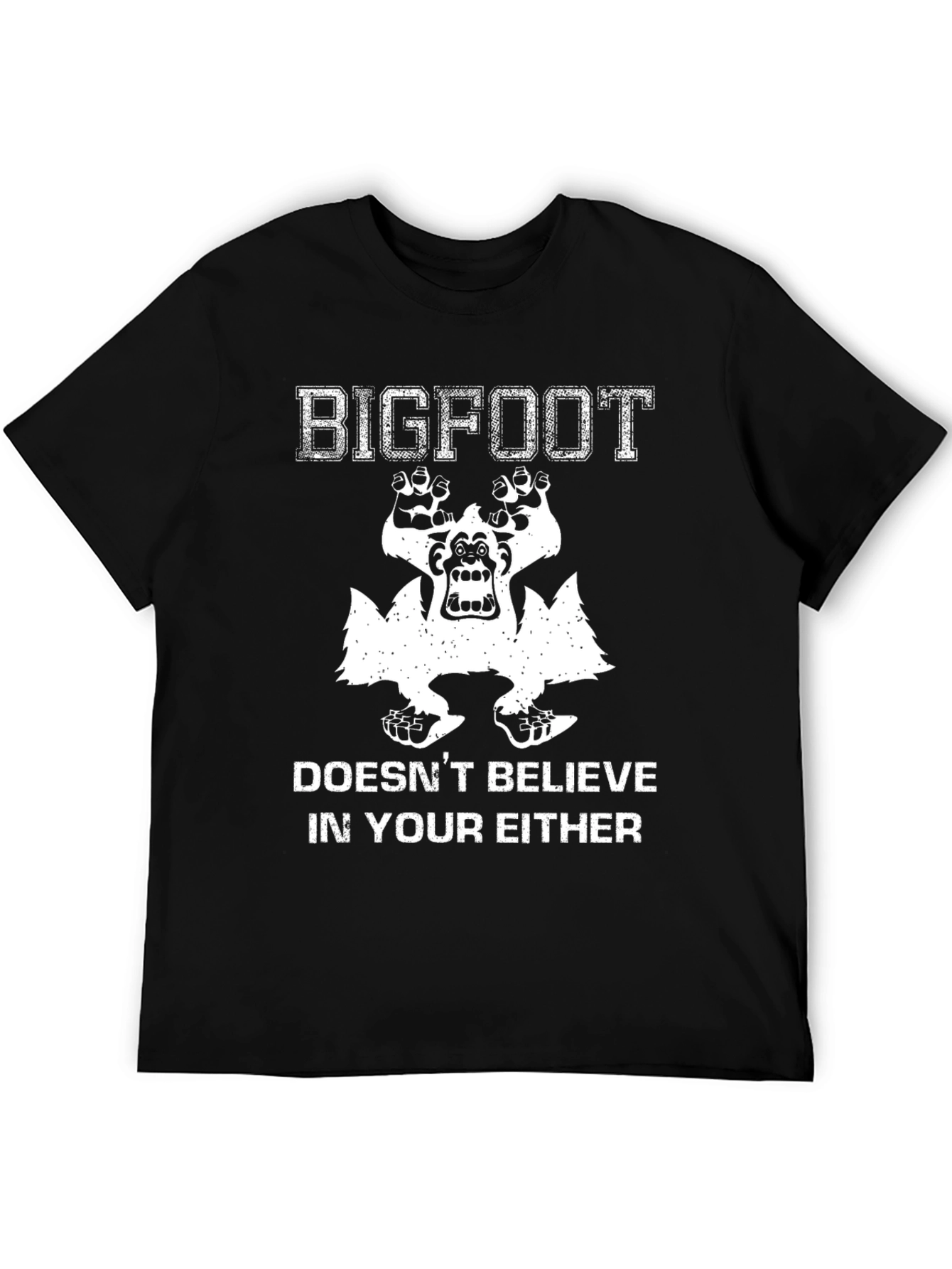 Bigfoot Believer Graphic Tee - Black