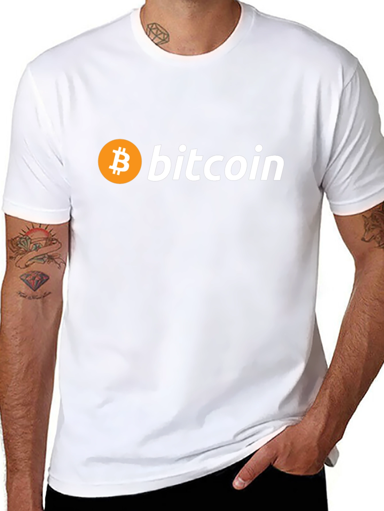 Bitcoin Logo Black T-Shirt - Crypto Enthusiast Apparel
