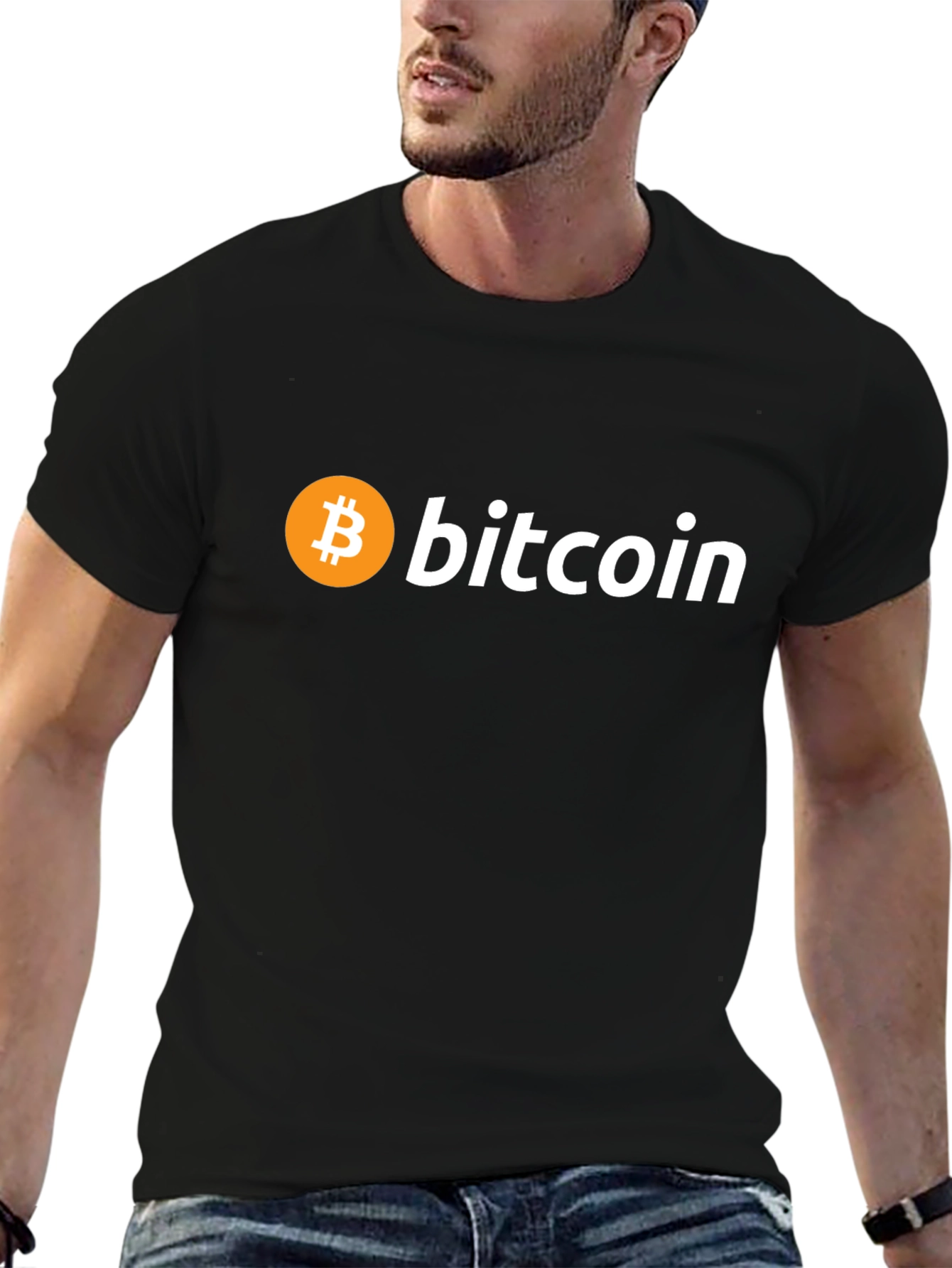 Bitcoin Logo Black T-Shirt - Crypto Enthusiast Apparel