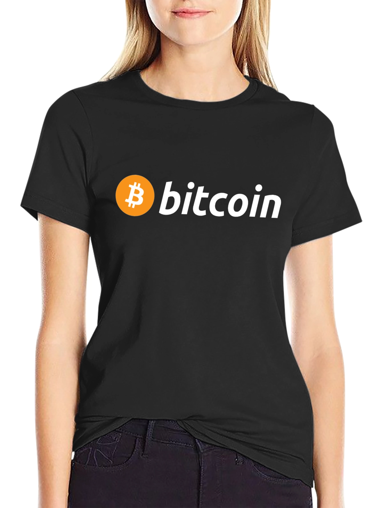 Bitcoin Logo Black T-Shirt - Crypto Enthusiast Apparel