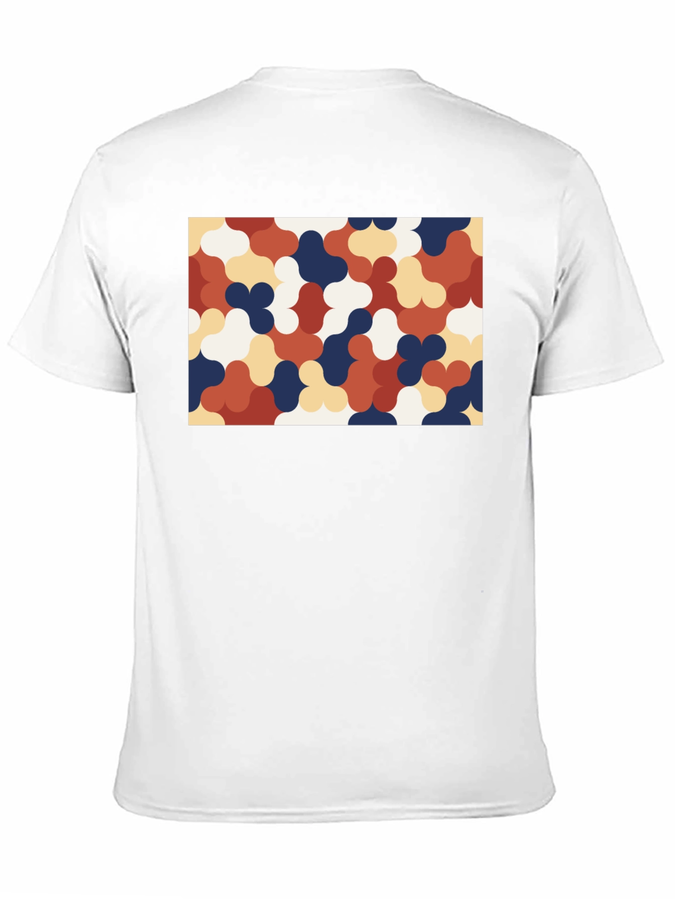 Retro Pattern Black T-Shirt