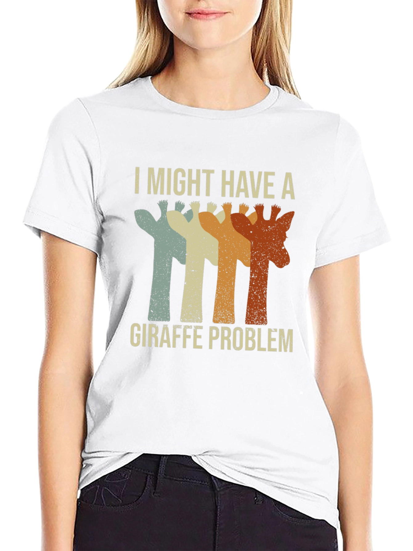 Giraffe Problem T-Shirt - Funny Graphic Tee