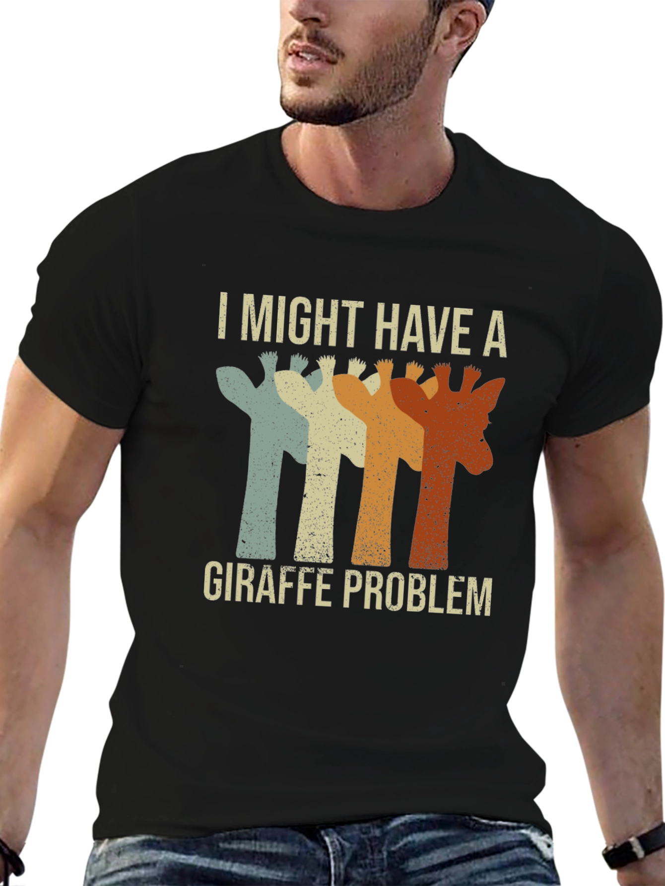 Giraffe Problem T-Shirt - Funny Graphic Tee
