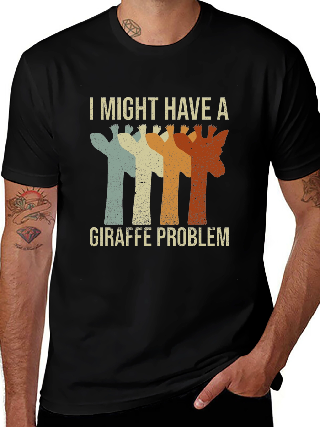 Giraffe Problem T-Shirt - Funny Graphic Tee