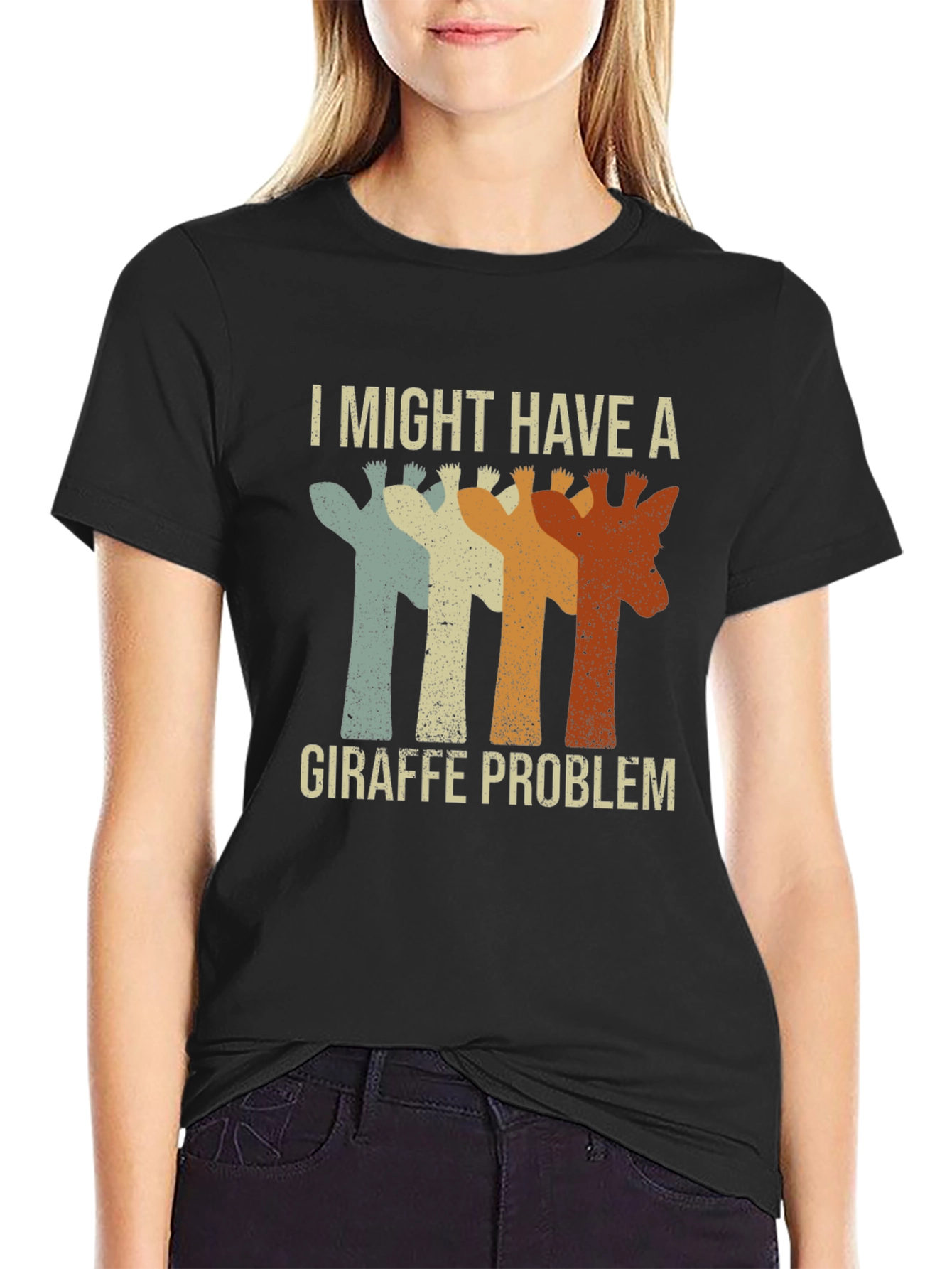 Giraffe Problem T-Shirt - Funny Graphic Tee