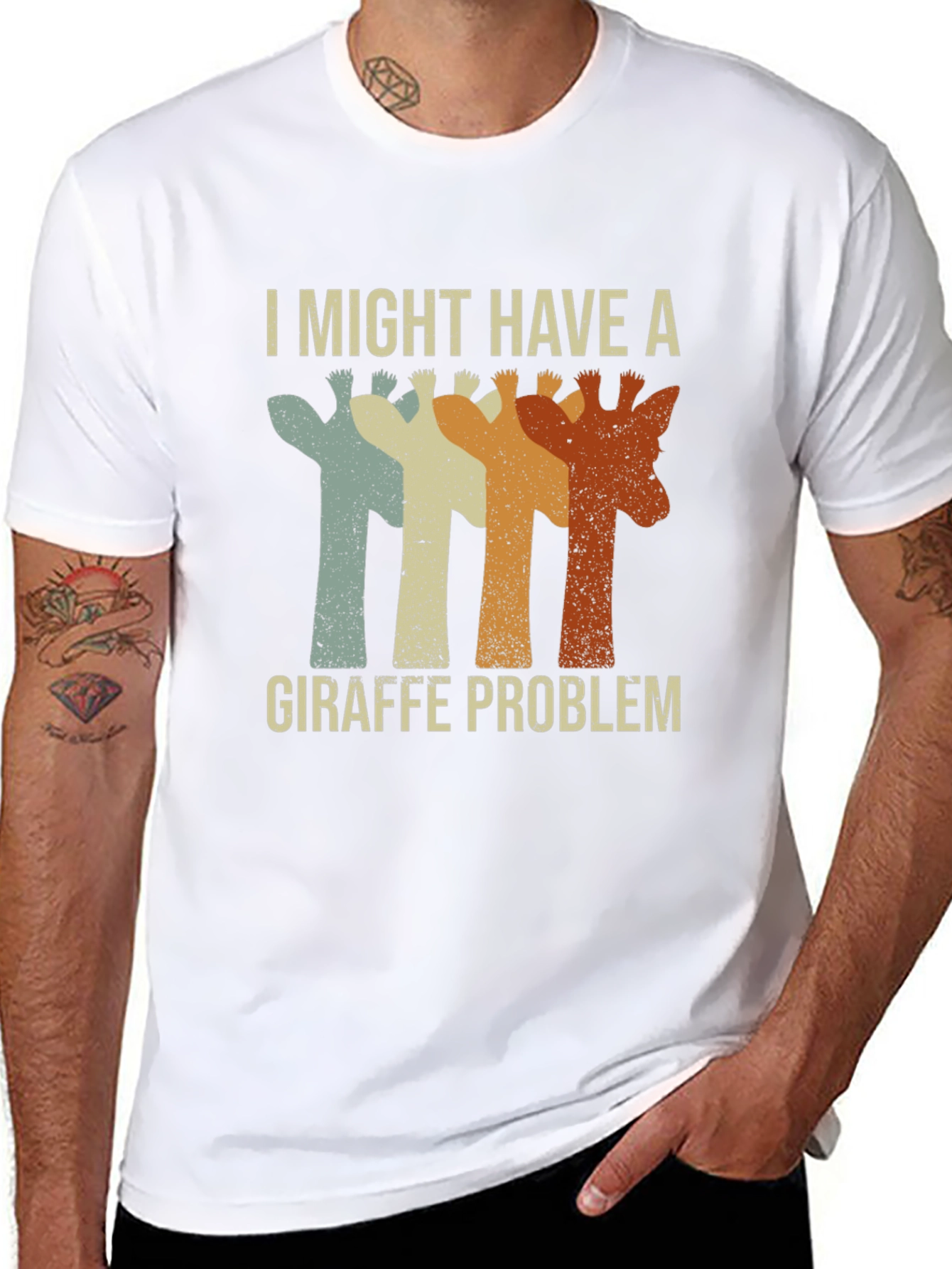 Giraffe Problem T-Shirt - Funny Graphic Tee