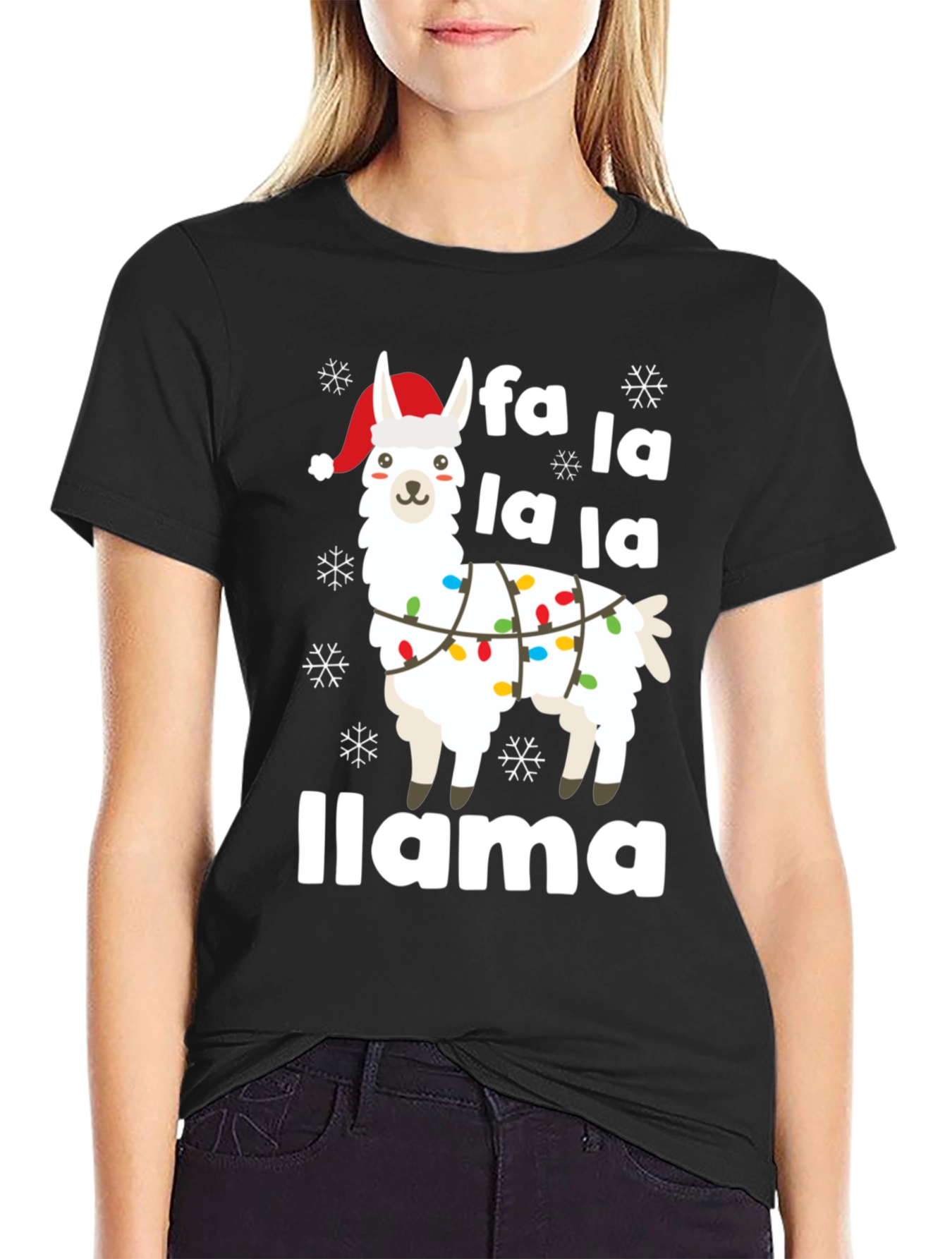 Fa La La Llama Christmas T-Shirt