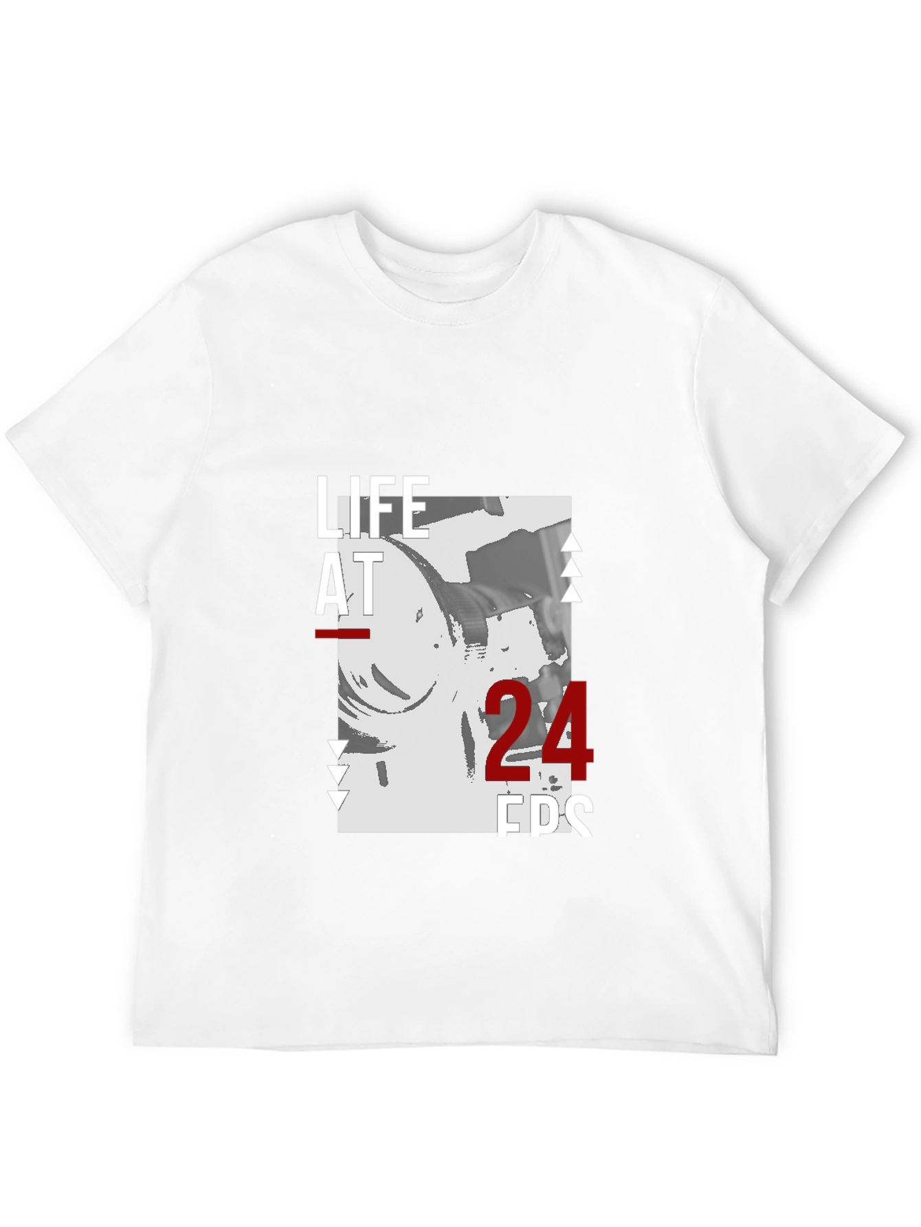 Life at 24 FPS Black Graphic Tee
