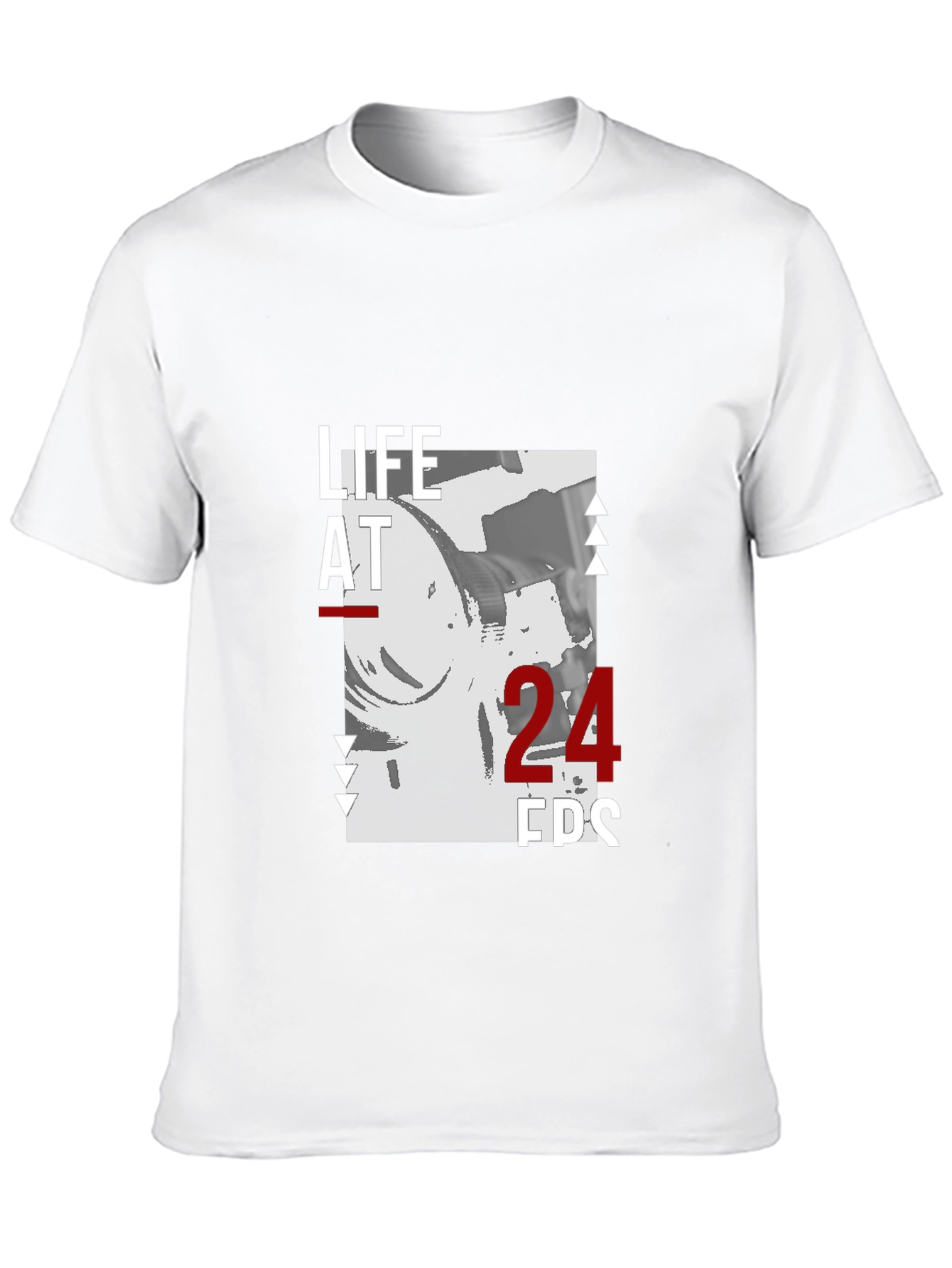 Life at 24 FPS Black Graphic Tee