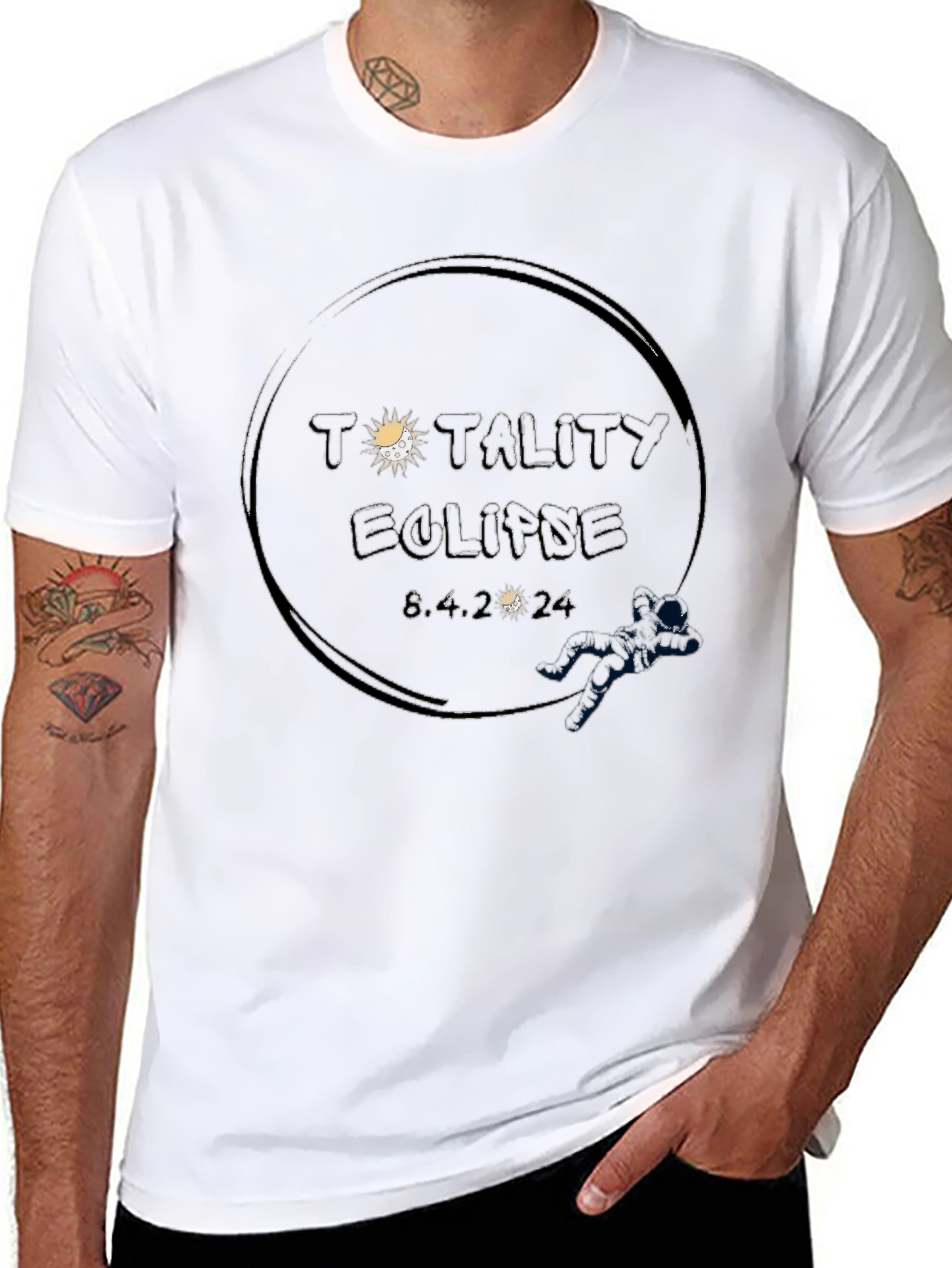 Totality Eclipse 8.4.2024 Black Tee