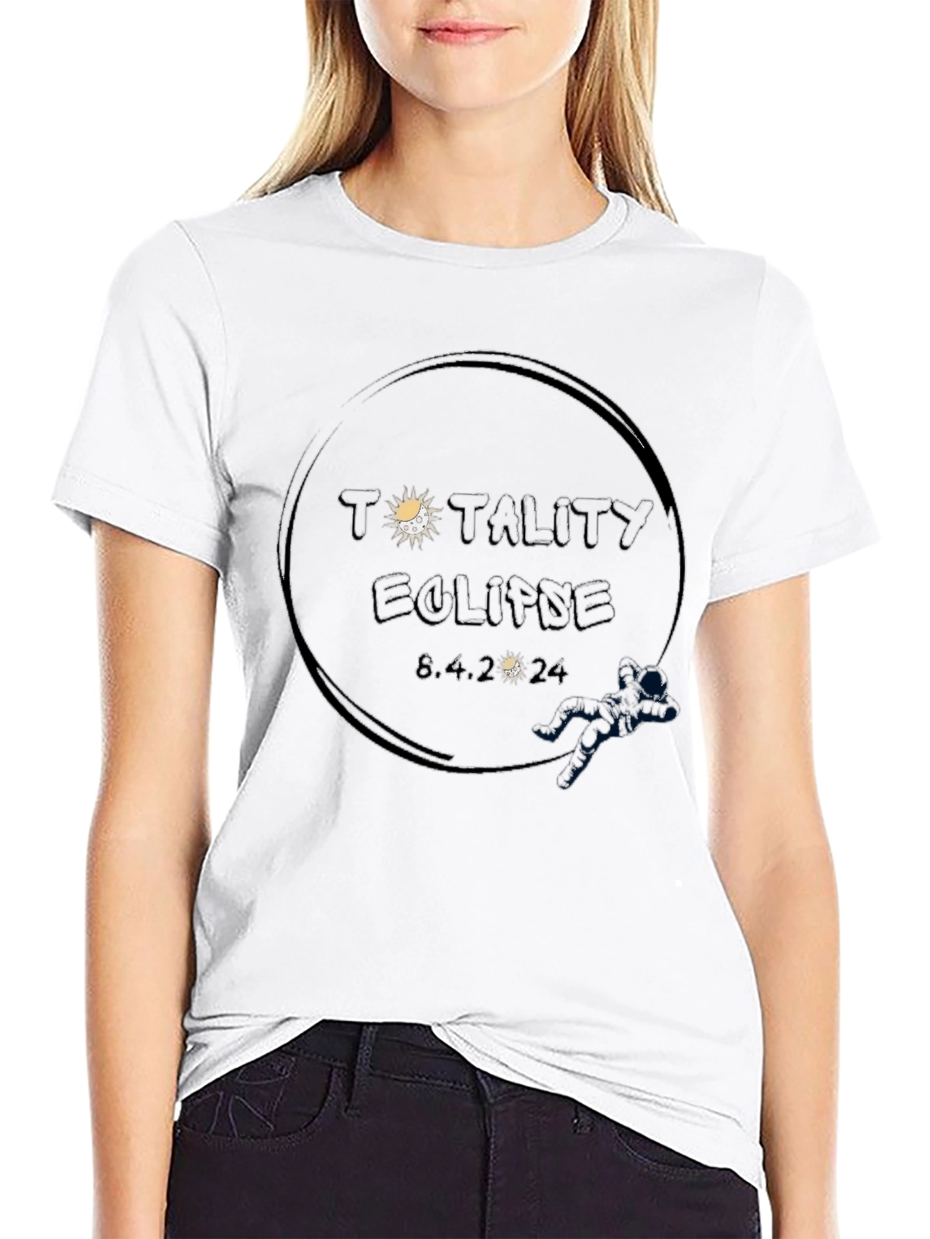 Totality Eclipse 8.4.2024 Black Tee