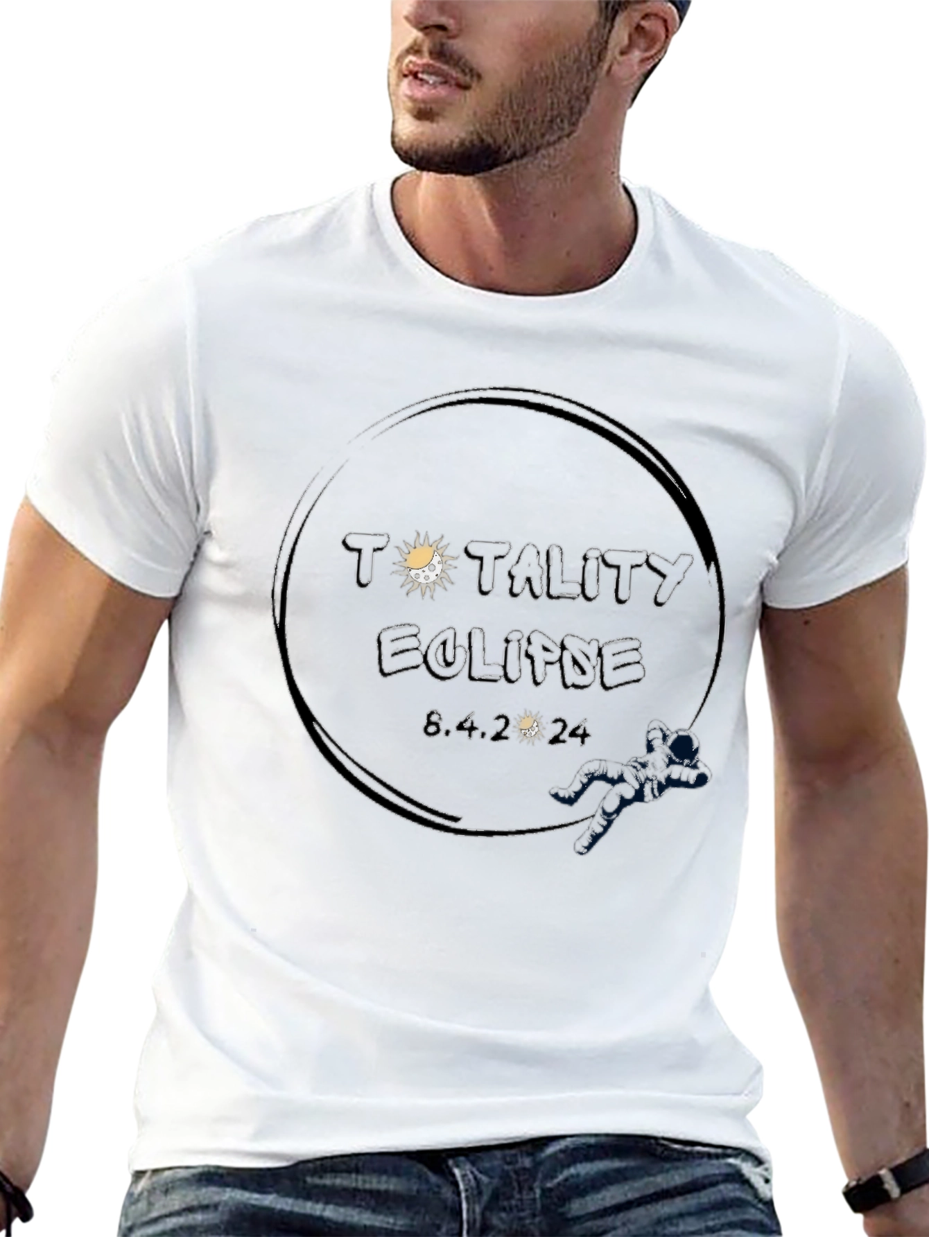 Totality Eclipse 8.4.2024 Black Tee