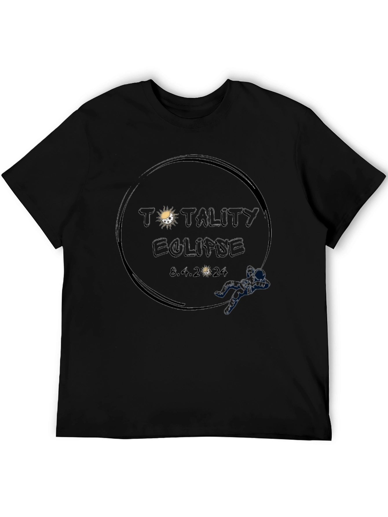 Totality Eclipse 8.4.2024 Black Tee