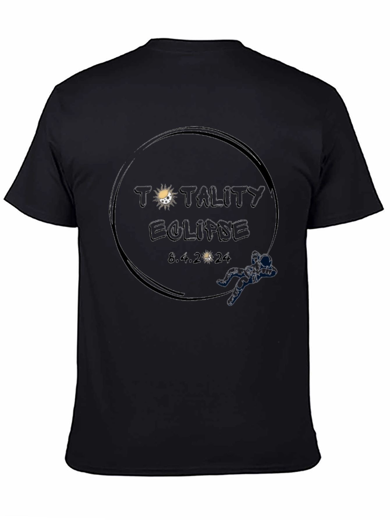 Totality Eclipse 8.4.2024 Black Tee