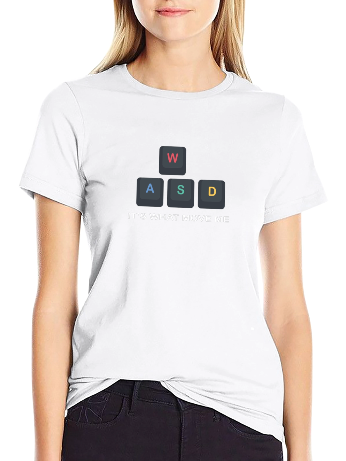 Gamer WASD Keyboard T-Shirt - Its What Move Me