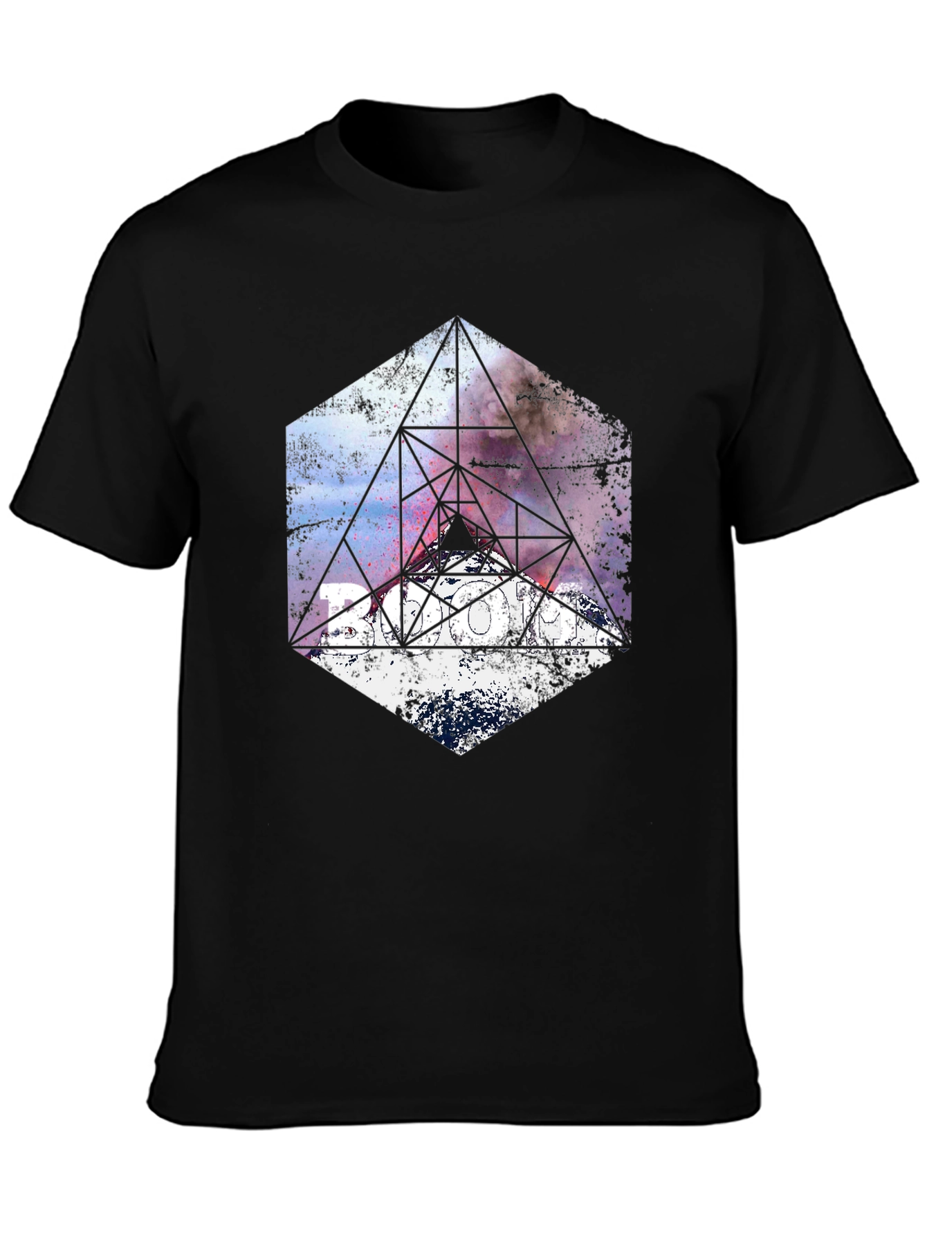Geometric Galaxy T-Shirt - Modern Graphic Tee